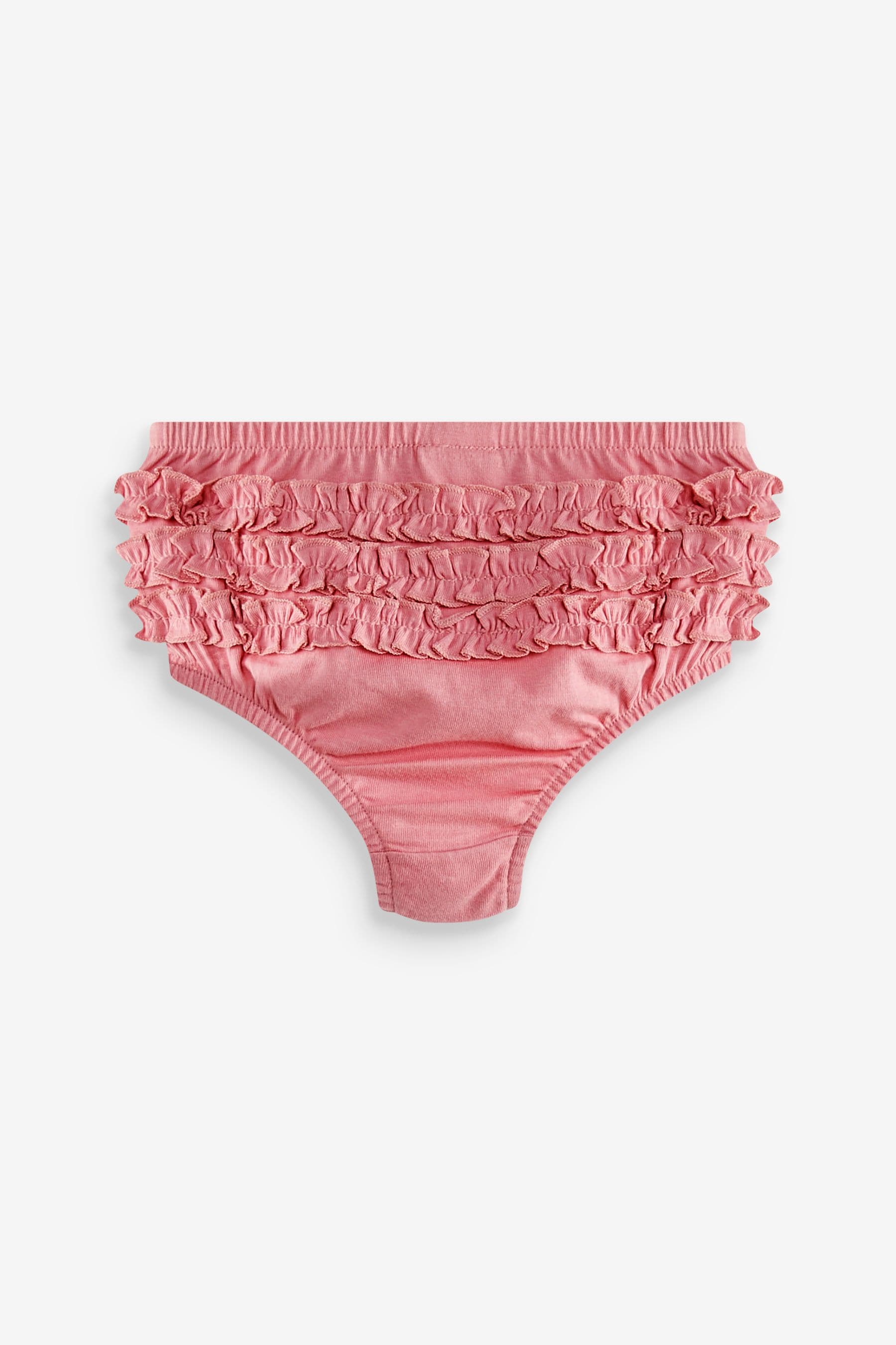 Pink/White Frill Knickers 2 Pack (0mths-2yrs)