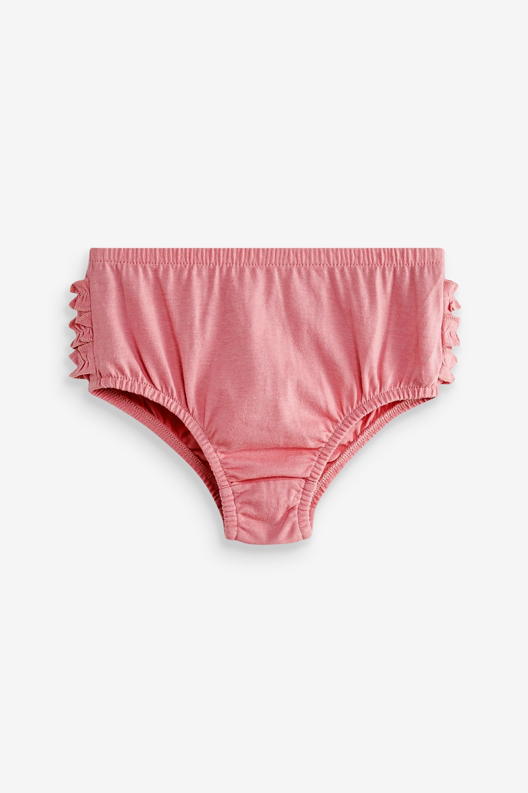 Pink/White Frill Knickers 2 Pack (0mths-2yrs)