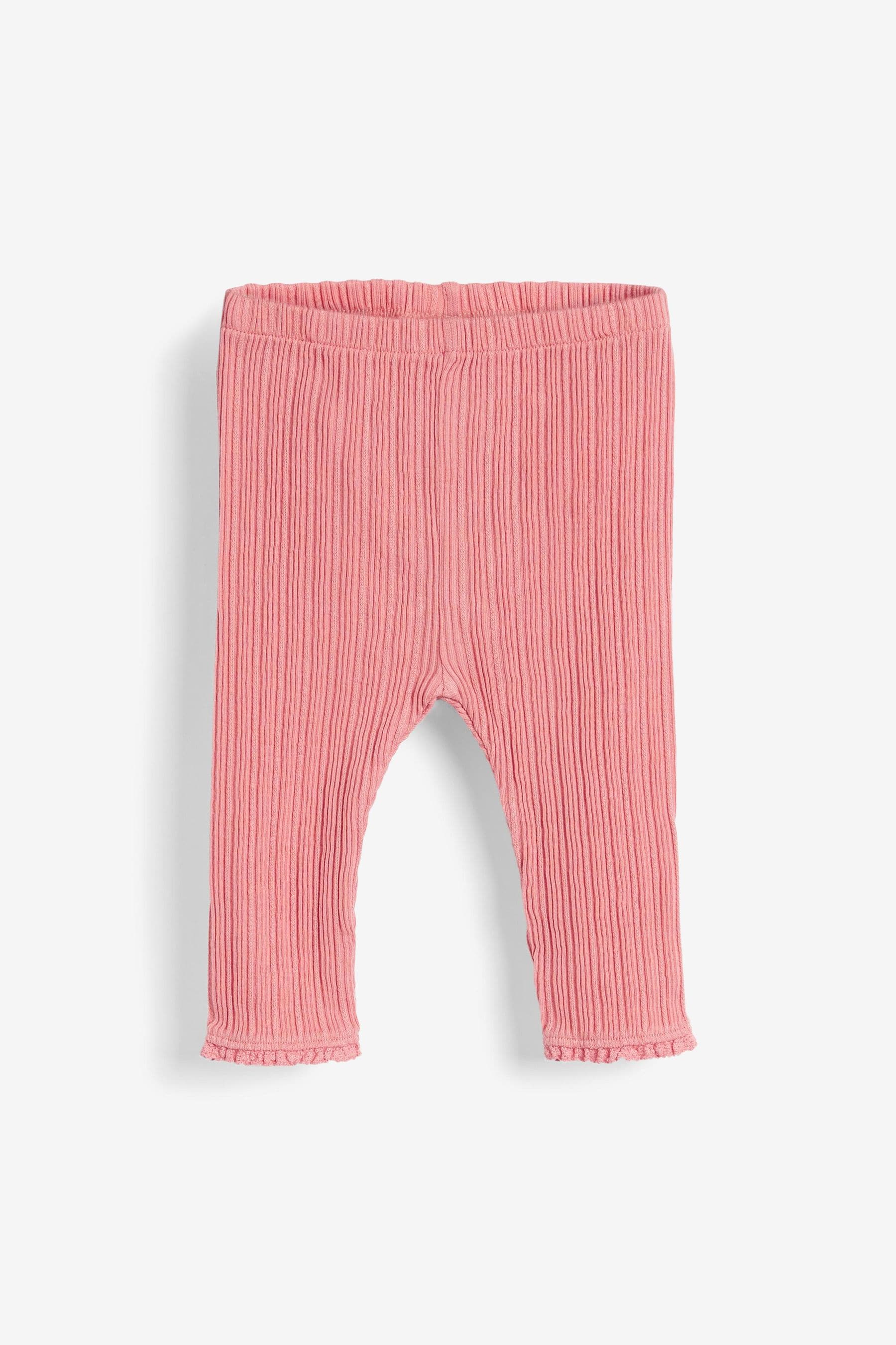 Pink/Grey Baby 3 Pack Leggings