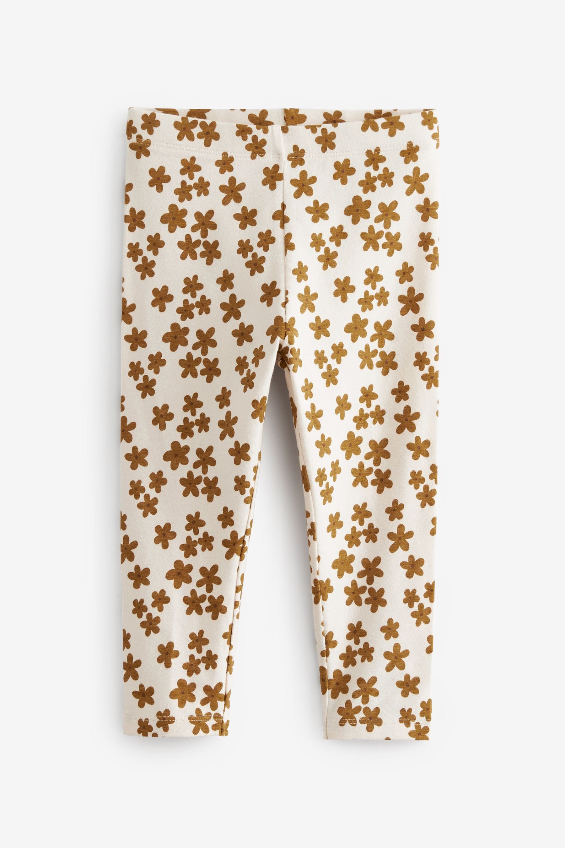 Brown Sunflower Leggings 4 Pack (3mths-7yrs)