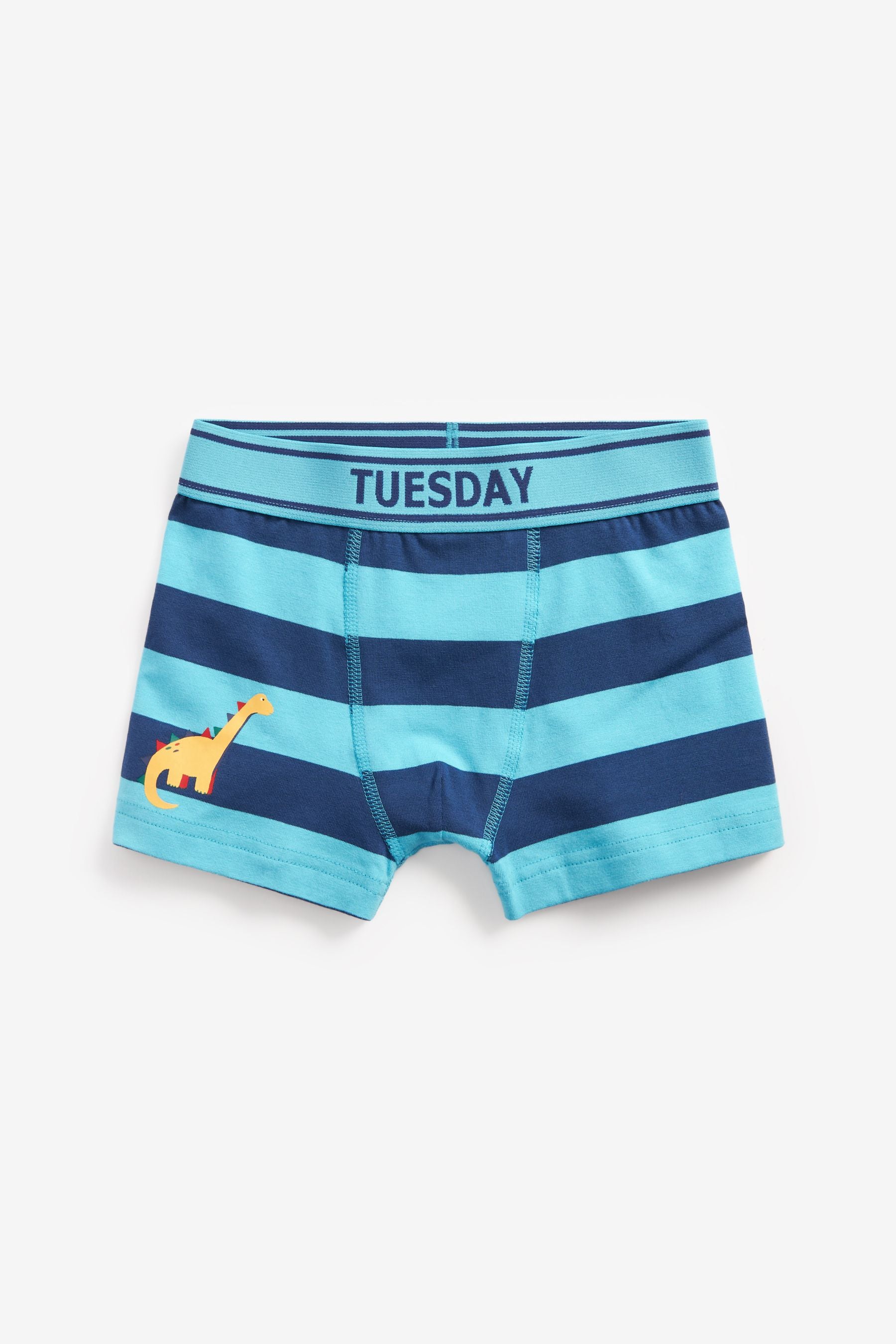 Navy/Green/Red Dino 7 Pack Trunks (2-12yrs)