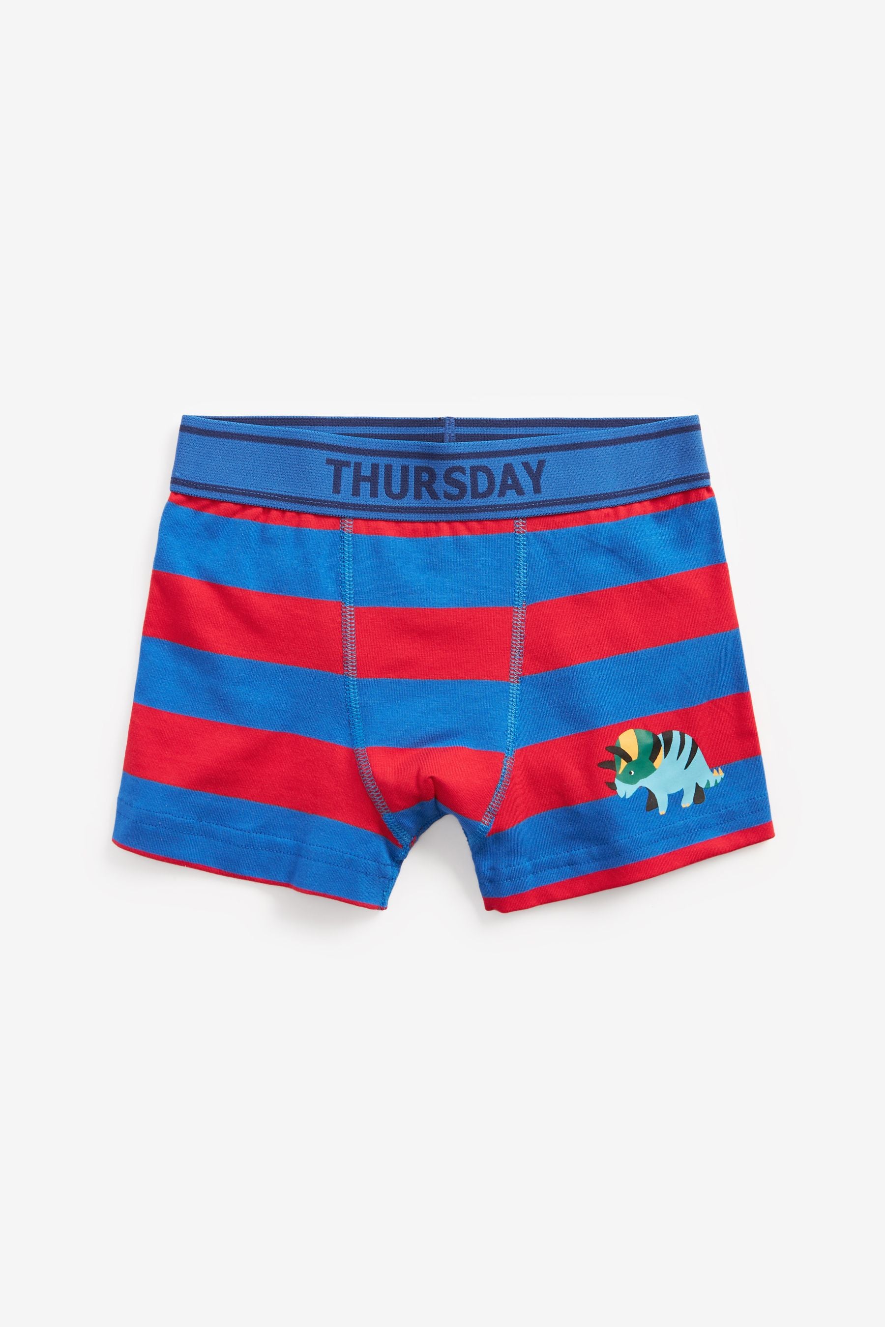 Navy/Green/Red Dino 7 Pack Trunks (2-12yrs)