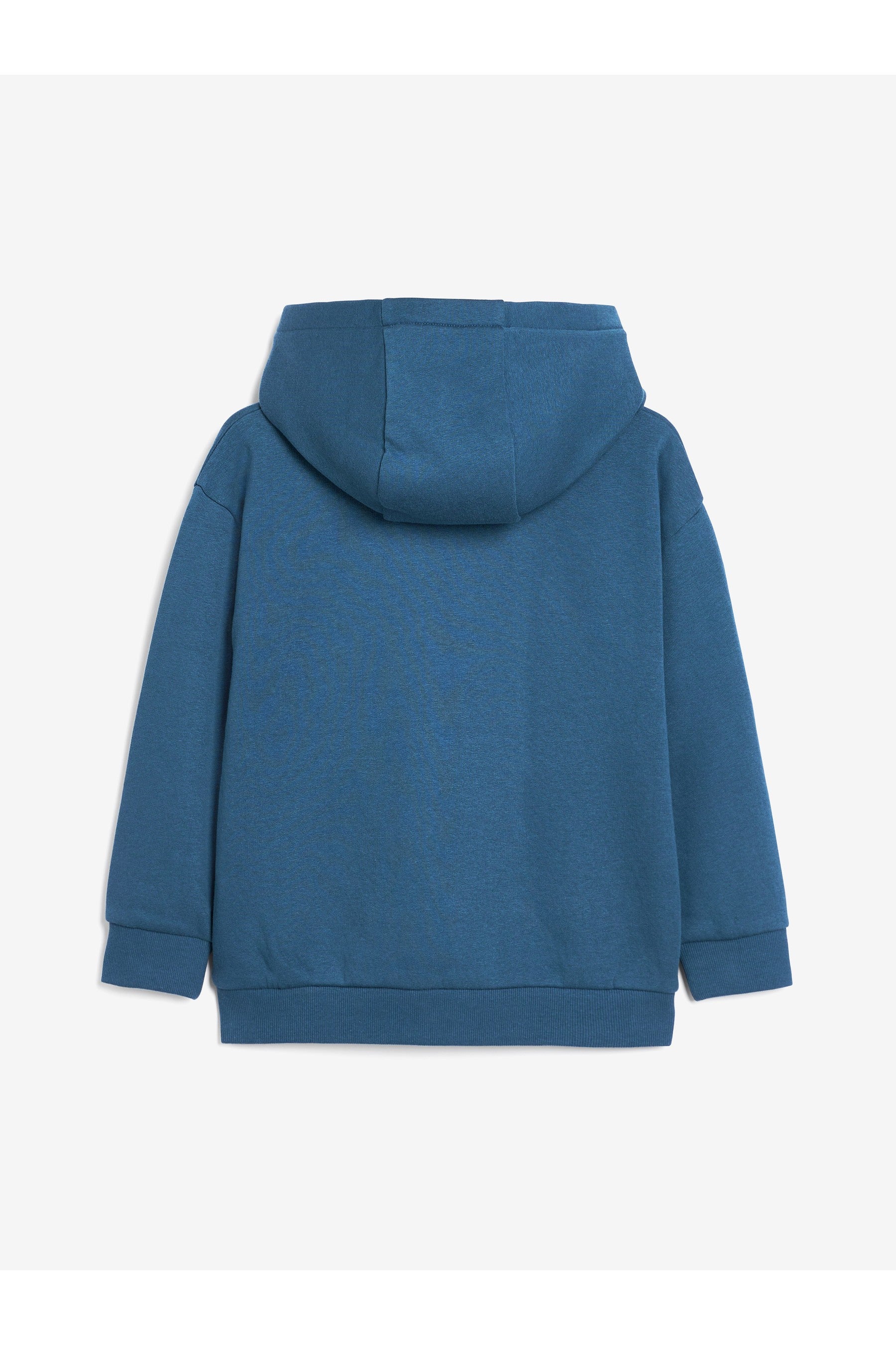 Mid Blue Plain Jersey Hoodie (3-16yrs)