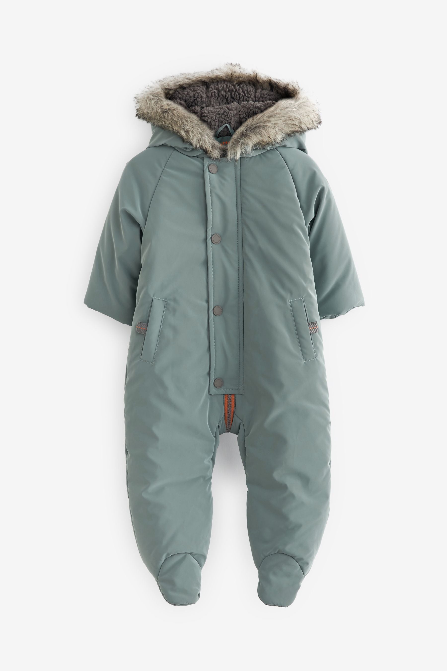 Green FatFace Baby Snowsuit