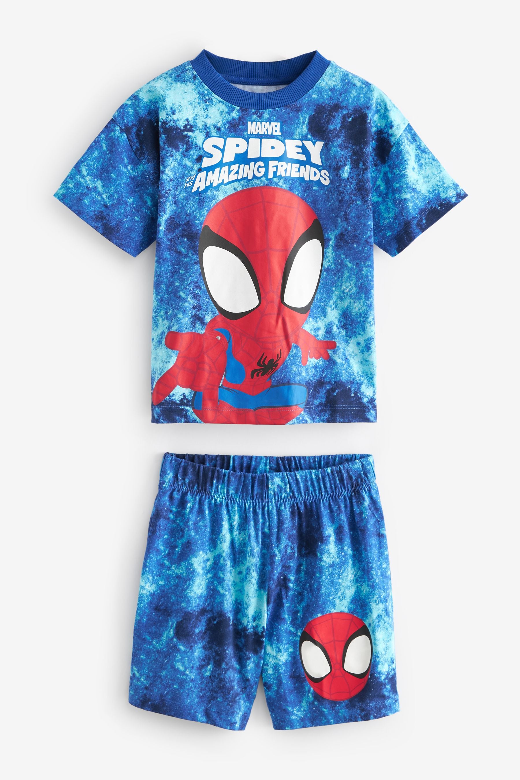 Red/Blue Spidey and Friends 2 Pack Short Pyjamas (12mths-10yrs)