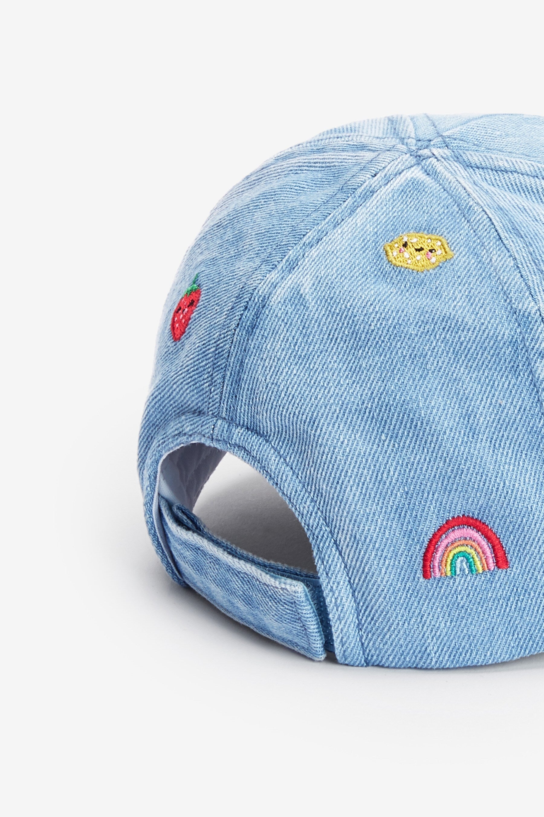 Denim Embroidered Embroidered Cap (3mths-10yrs)