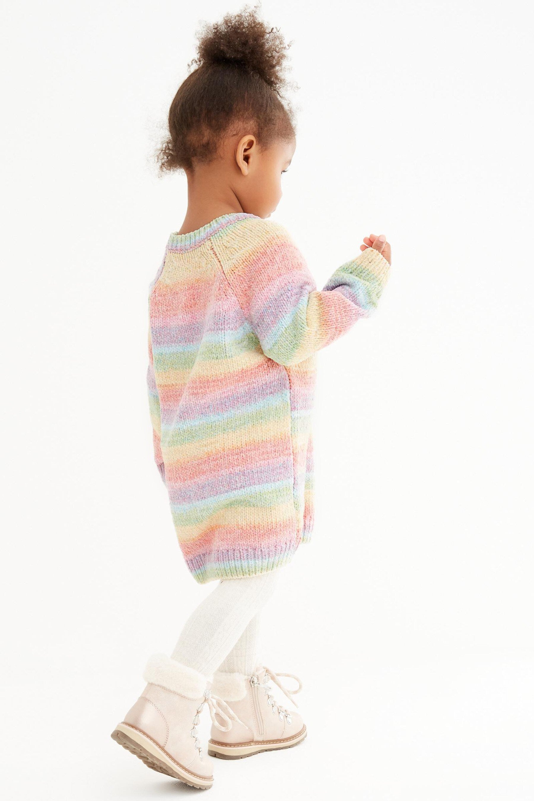 Rainbow Chenille Jumper Dress (3mths-7yrs)