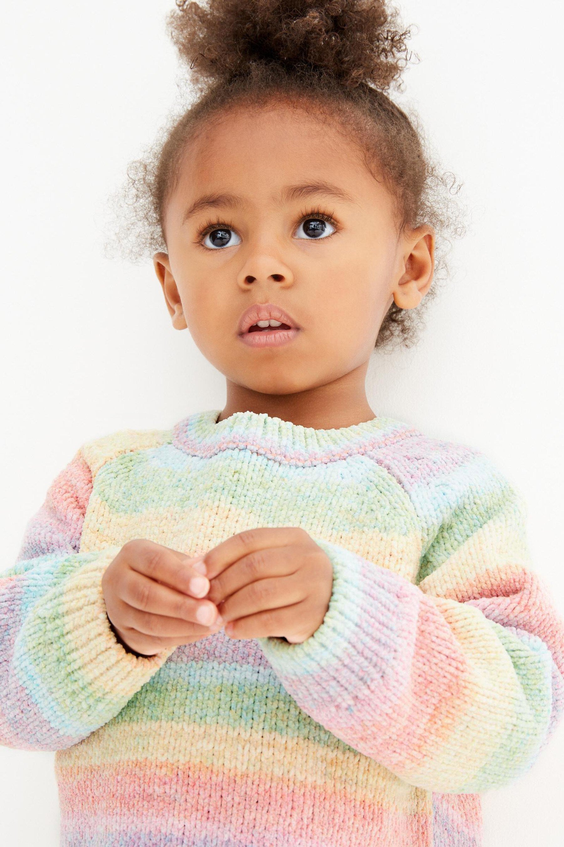 Rainbow Chenille Jumper Dress (3mths-7yrs)