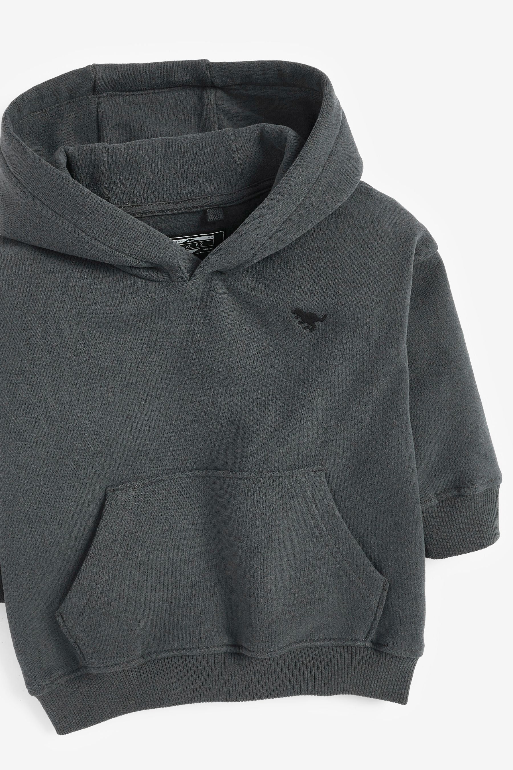 Charcoal Grey Soft Touch Jersey Hoodie (3mths-7yrs)