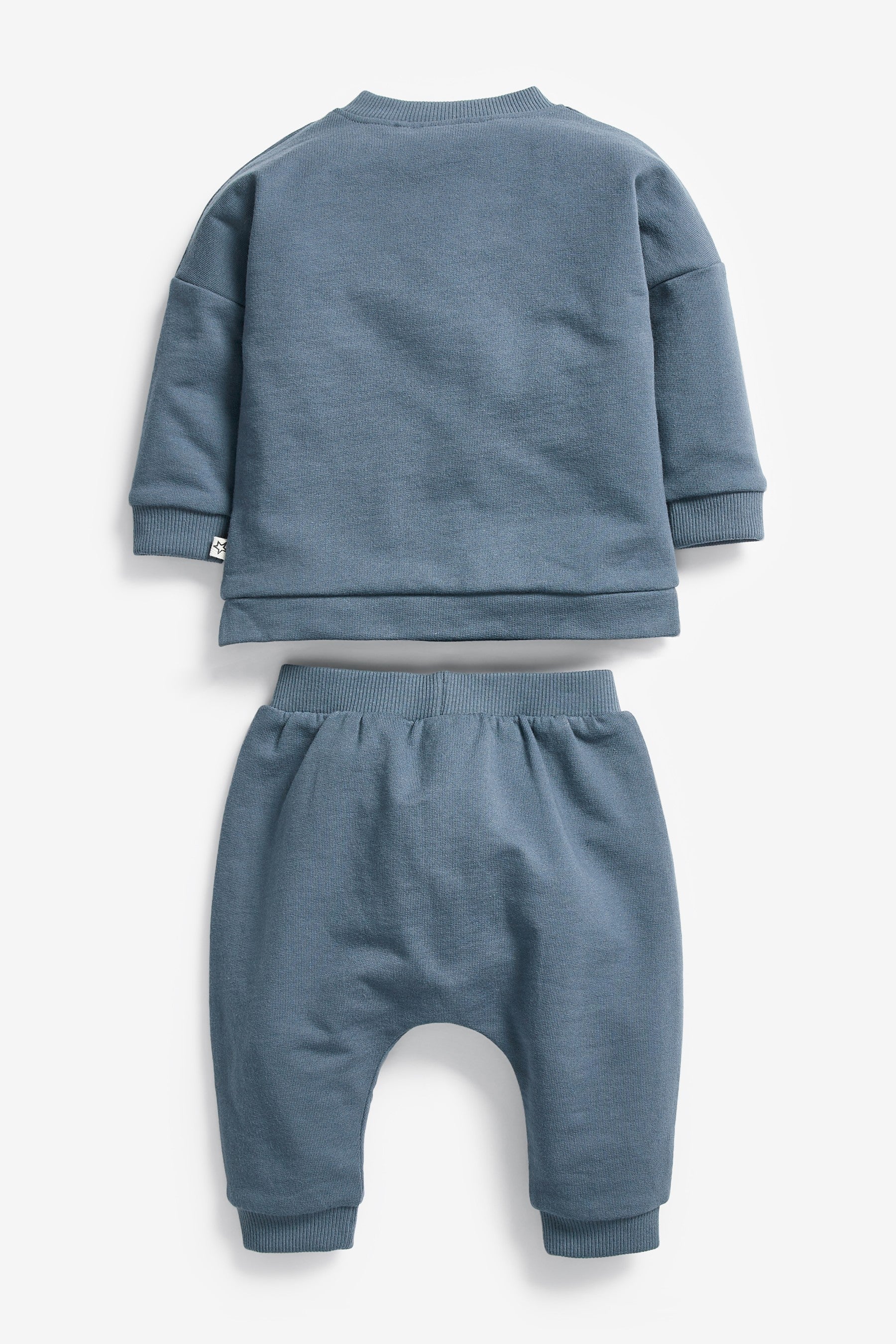 Ochre Yellow/Grey Transport Baby Co-ord Sweatshirt And Jogger Set (0mths-2yrs)