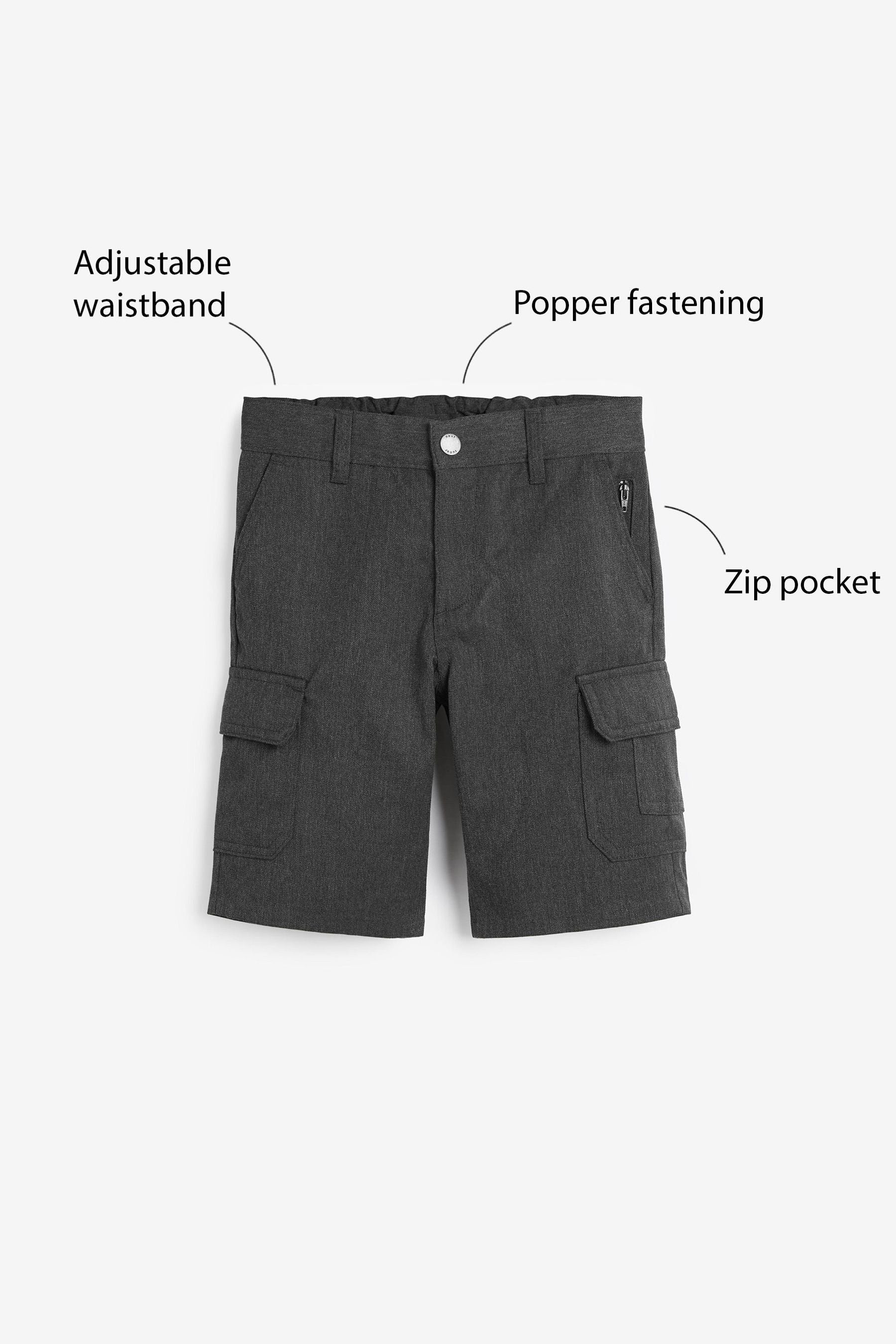 Grey Combat Shorts (3-14yrs)