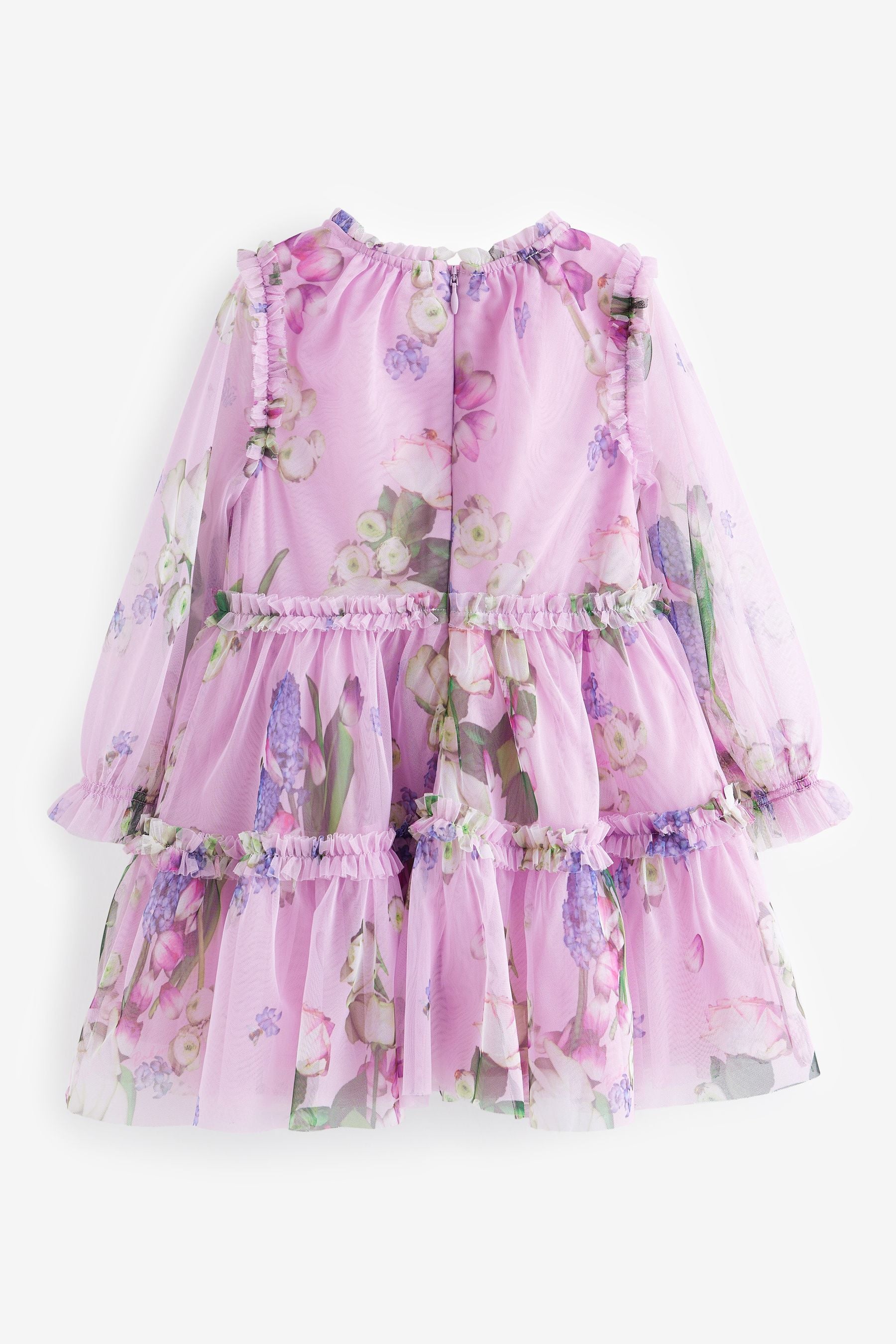 Baker by Ted Baker Lilac Floral Mesh Dress