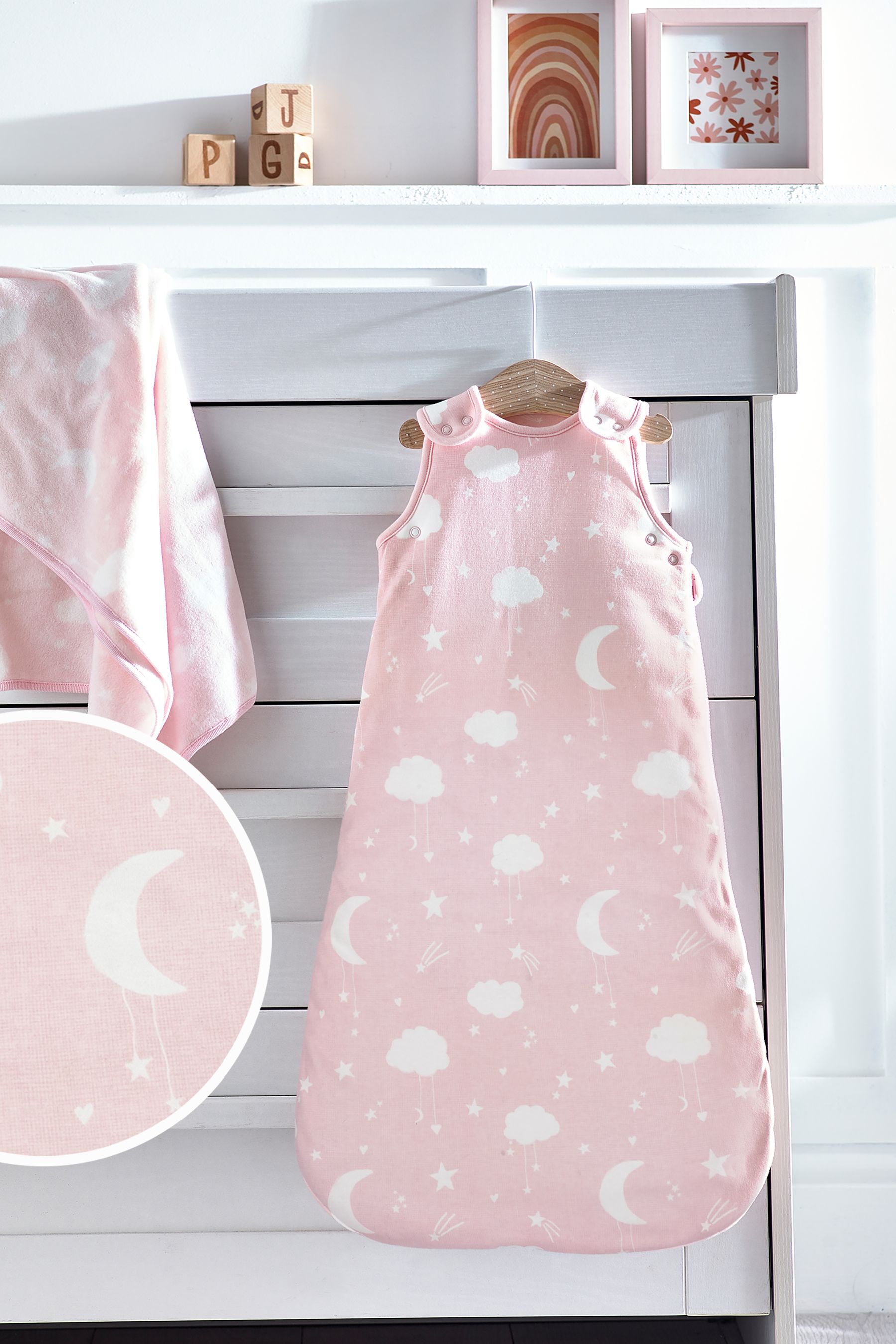 Pink Baby 100% Cotton Sleep Bag