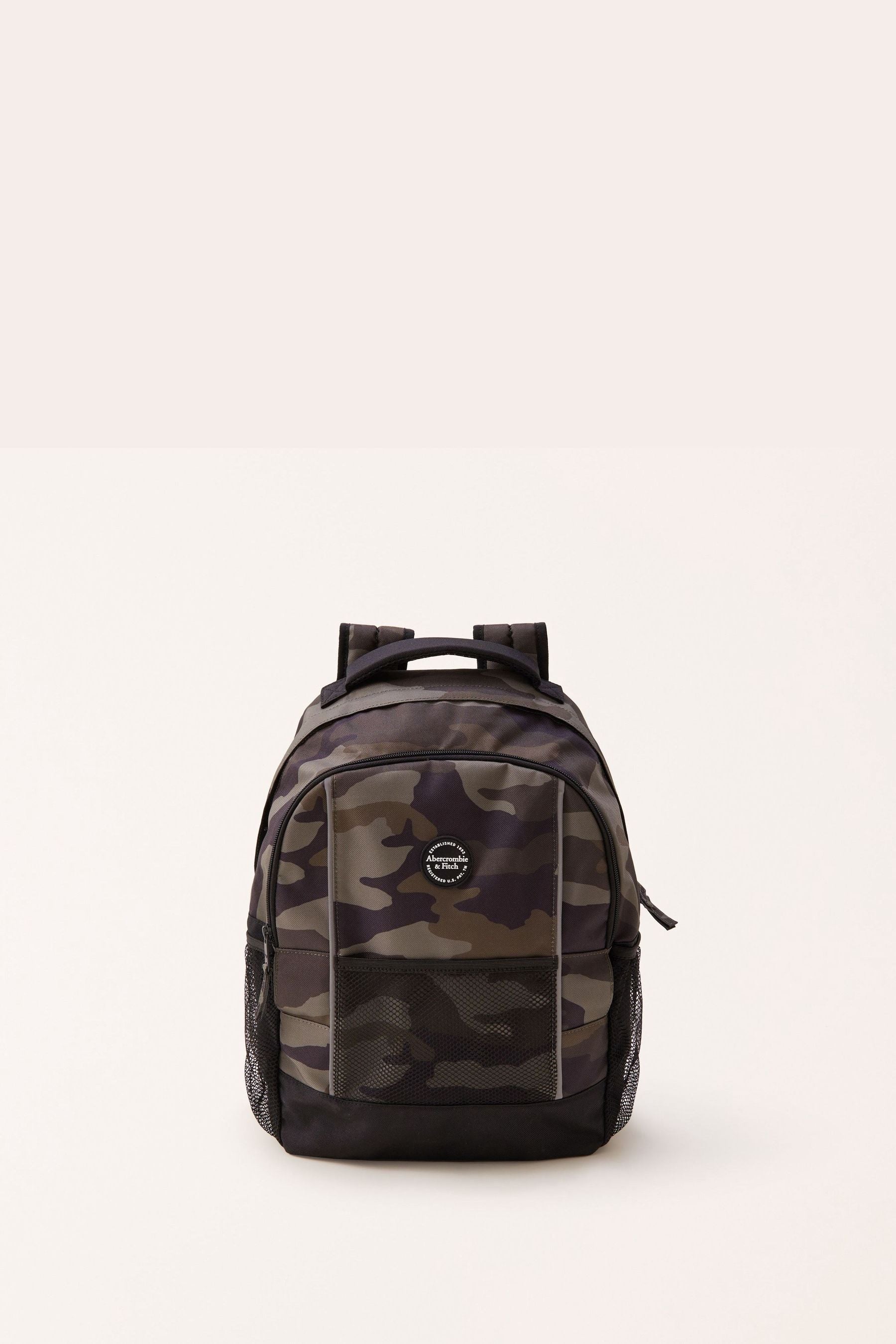 Green Abercrombie & Fitch Green Camo Backpack