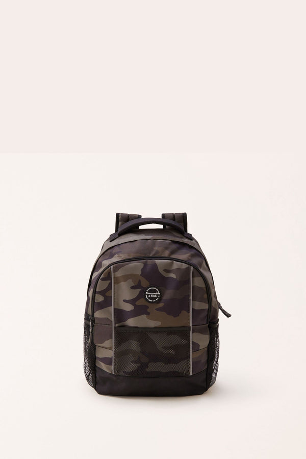 Green Abercrombie & Fitch Green Camo Backpack