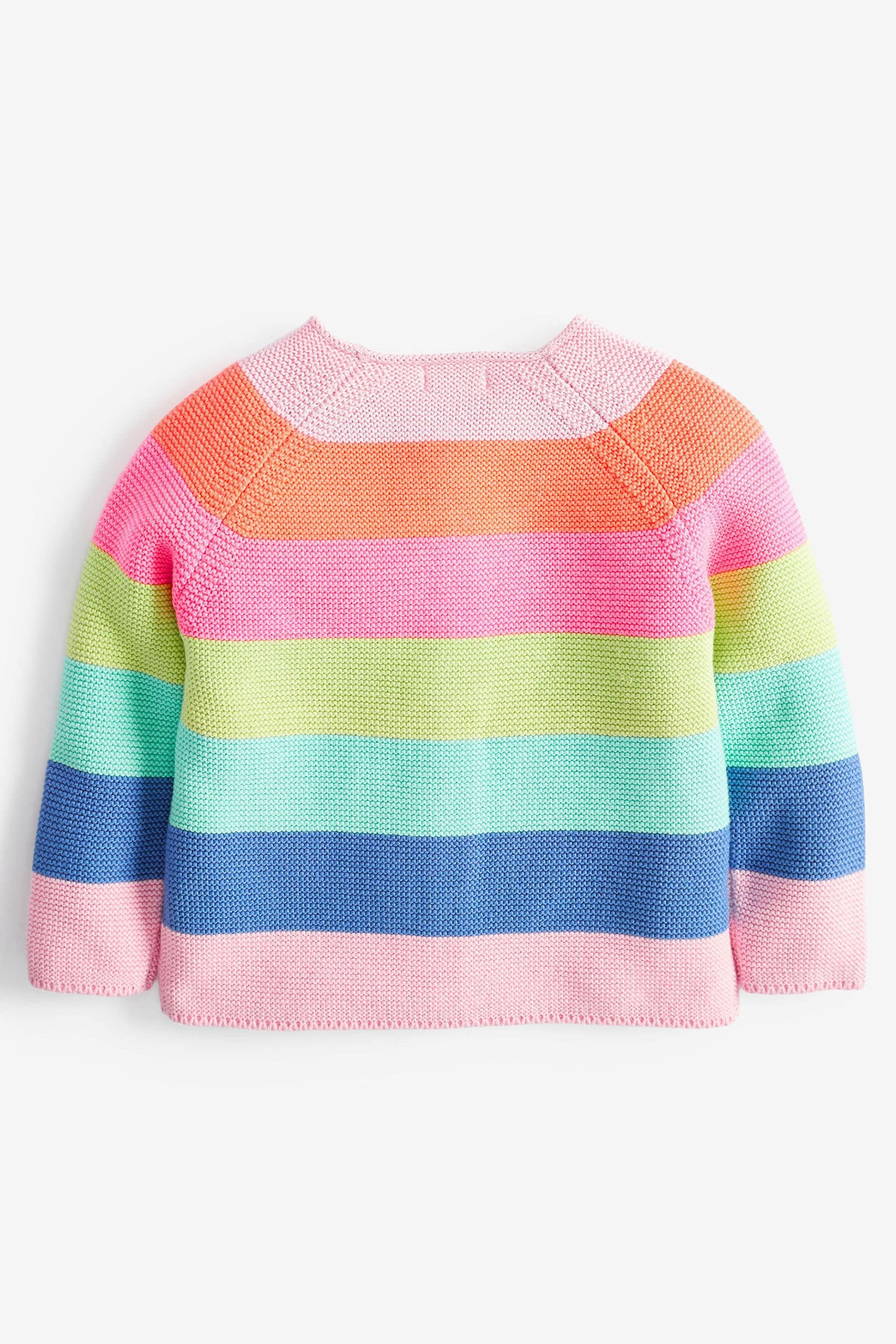 Fluro Rainbow Stripe Cardigan (3mths-7yrs)