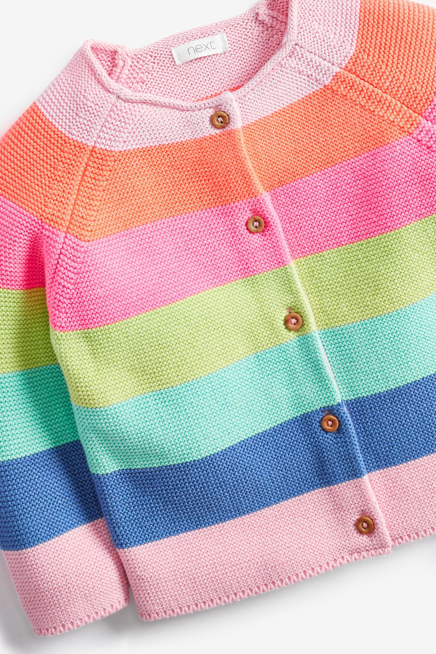 Fluro Rainbow Stripe Cardigan (3mths-7yrs)