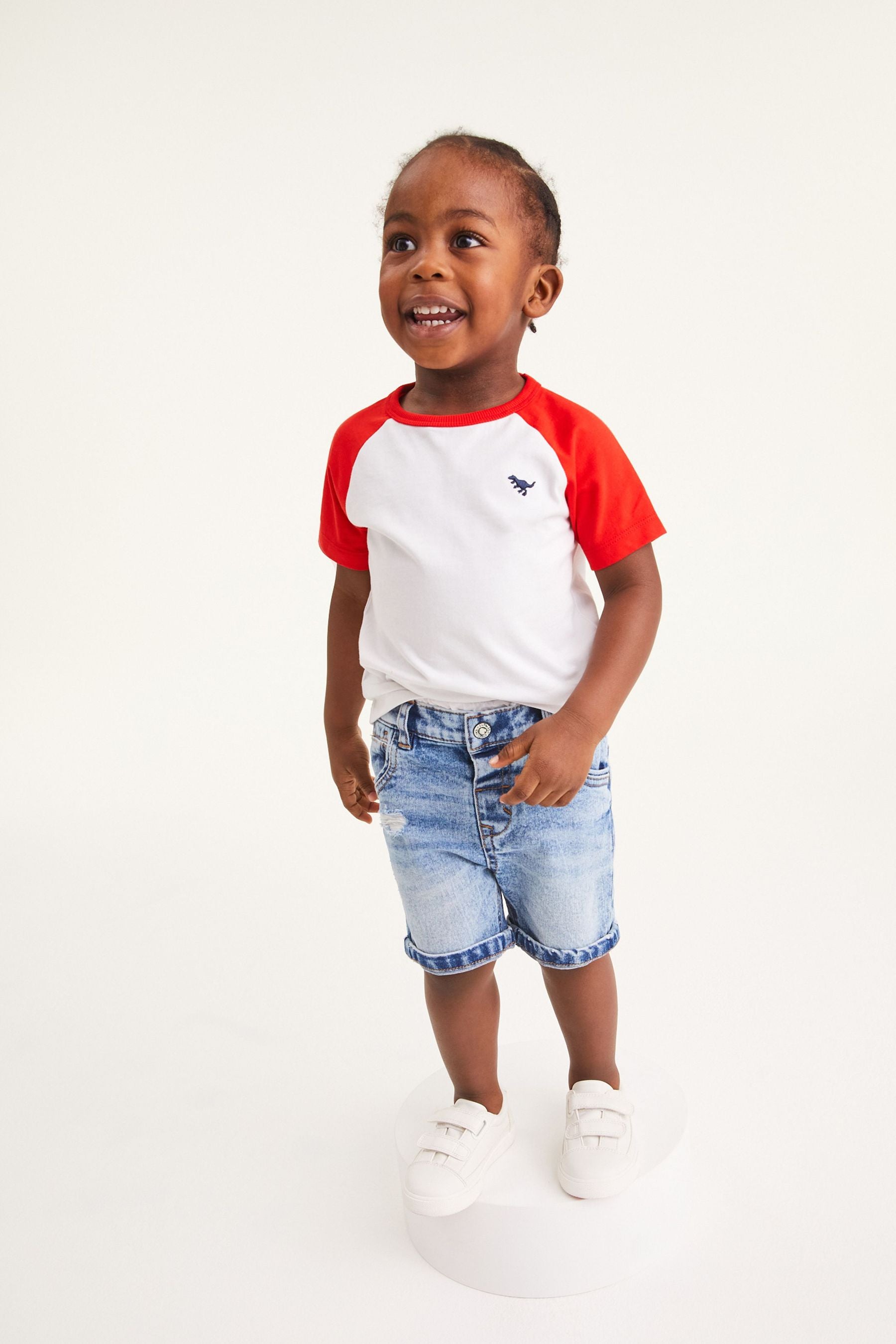 Multi 4 Pack Raglan Sleeve T-Shirts (3mths-7yrs)