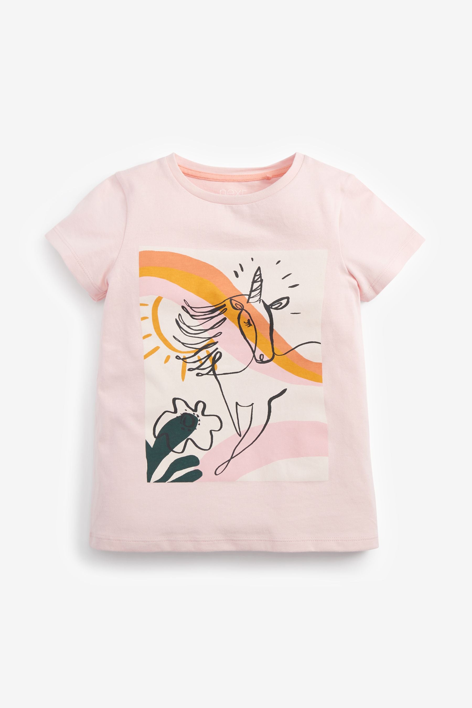 Lilac Purple Pastel Unicorn 5 Pack T-Shirts (3-16yrs)