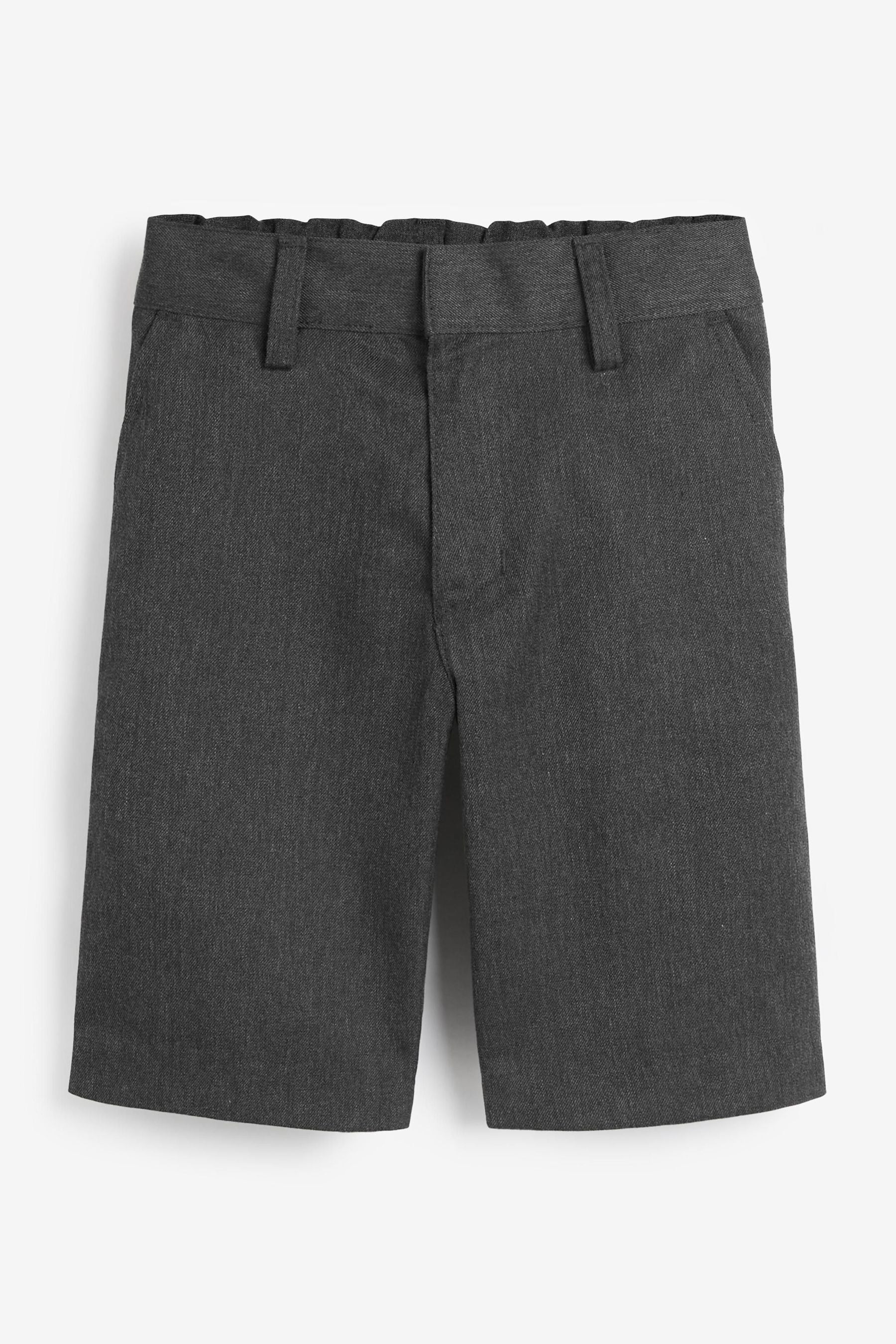 Grey Flat Front Shorts (3-14yrs)