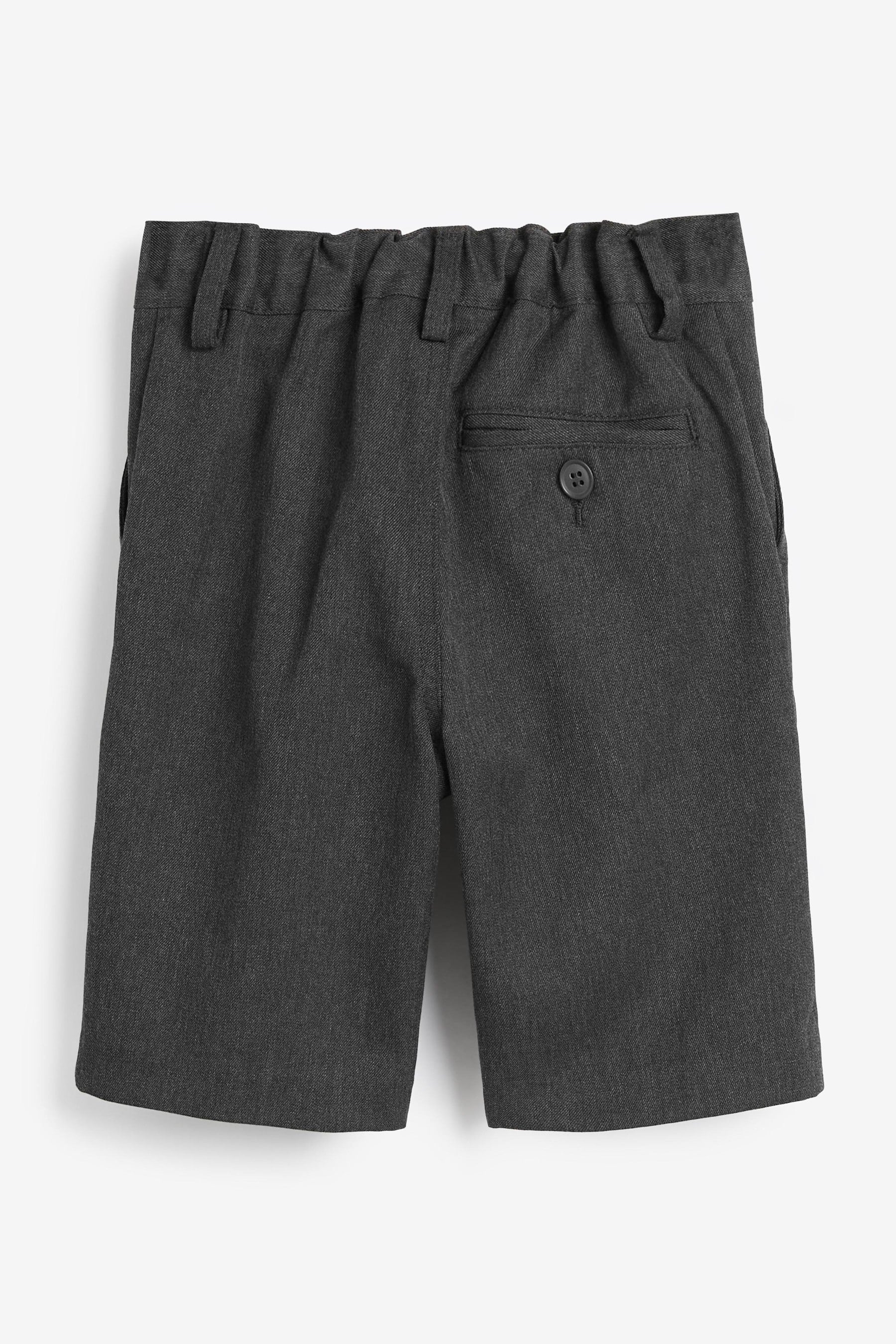 Grey Flat Front Shorts (3-14yrs)