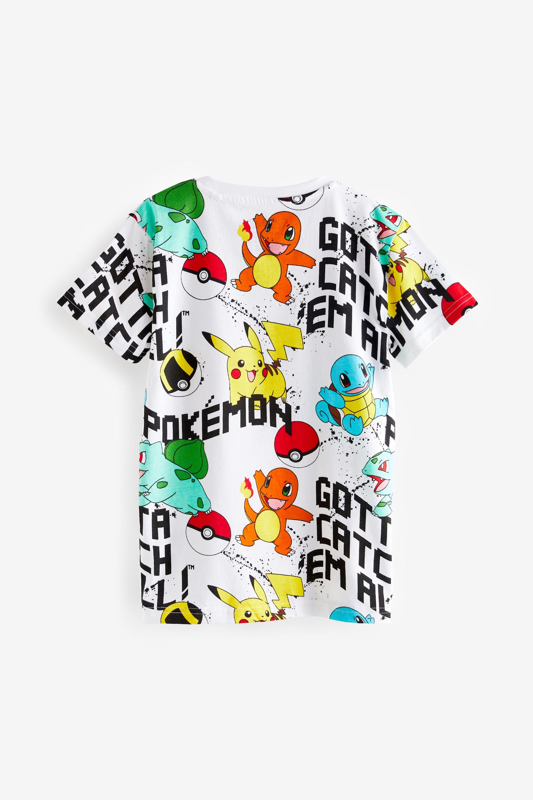 Pokémon White Flippy Sequin License T-Shirt (3-16yrs)