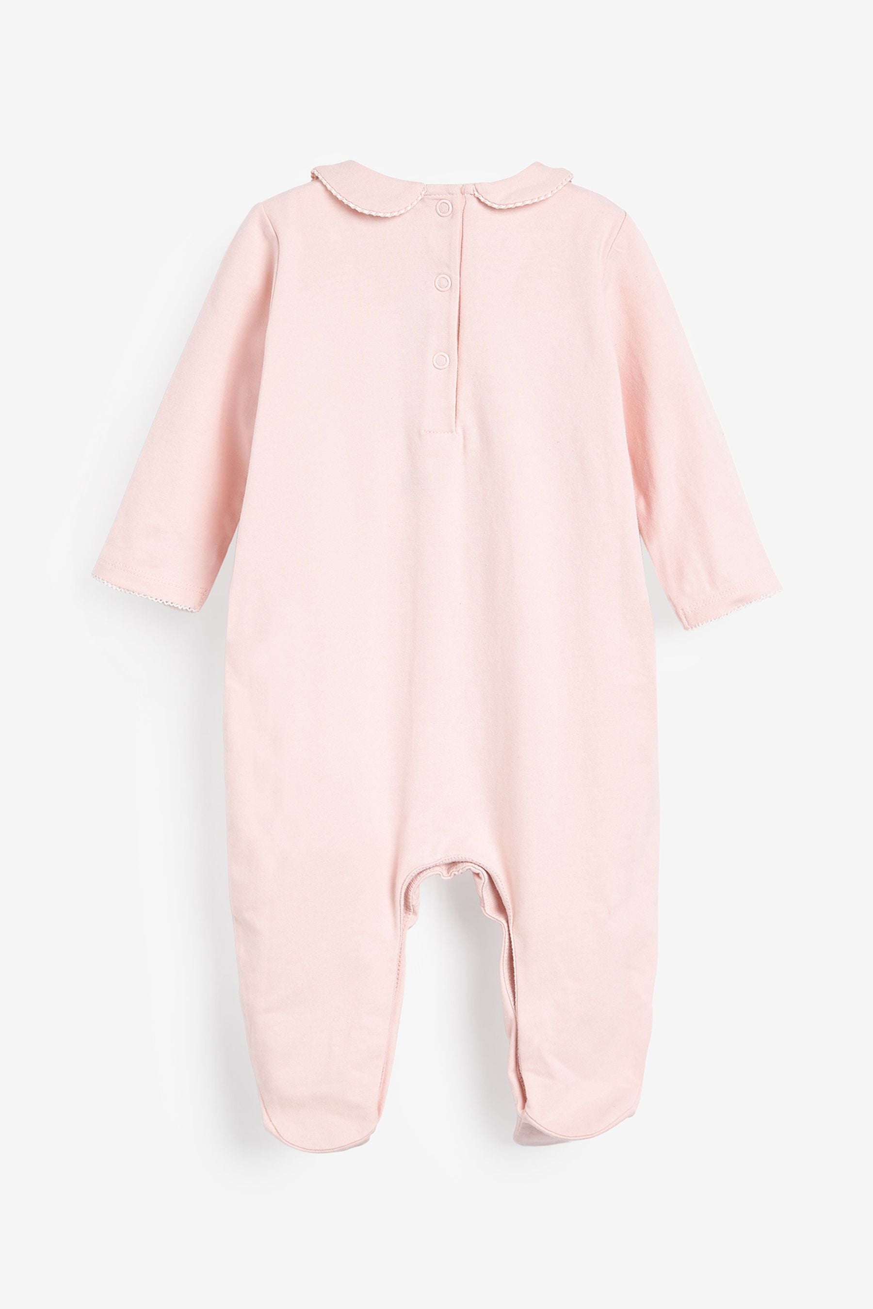 Pink Smart Bunny Baby Sleepsuit (0mths-2yrs)