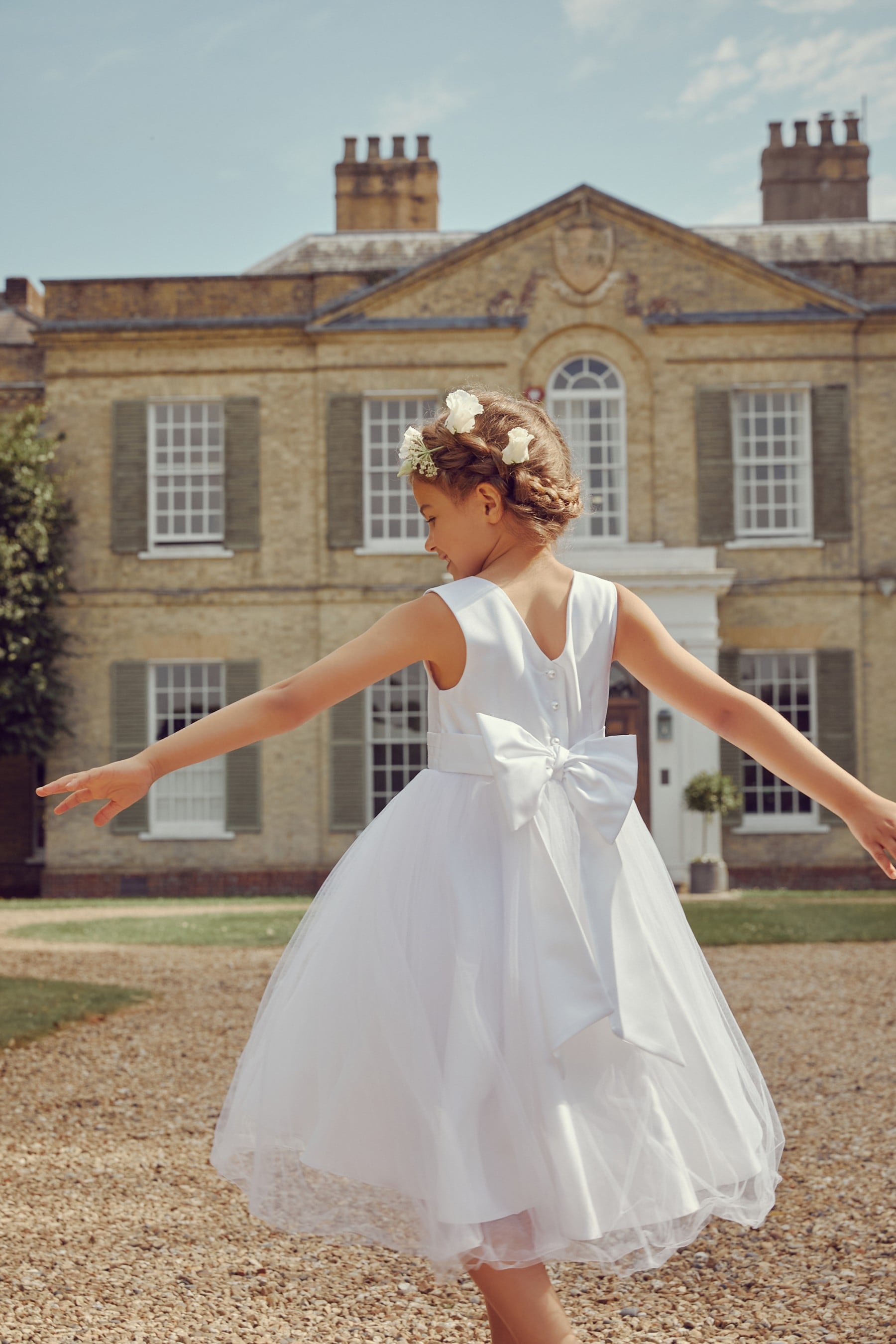 White Bridesmaid Dress (3mths-16yrs)