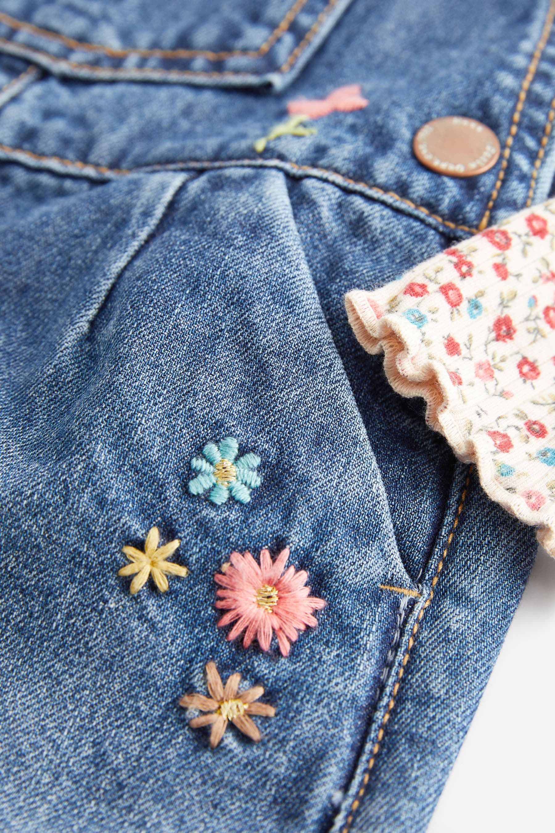 Denim Dungarees & Top 2 Piece Set (3mths-7yrs)