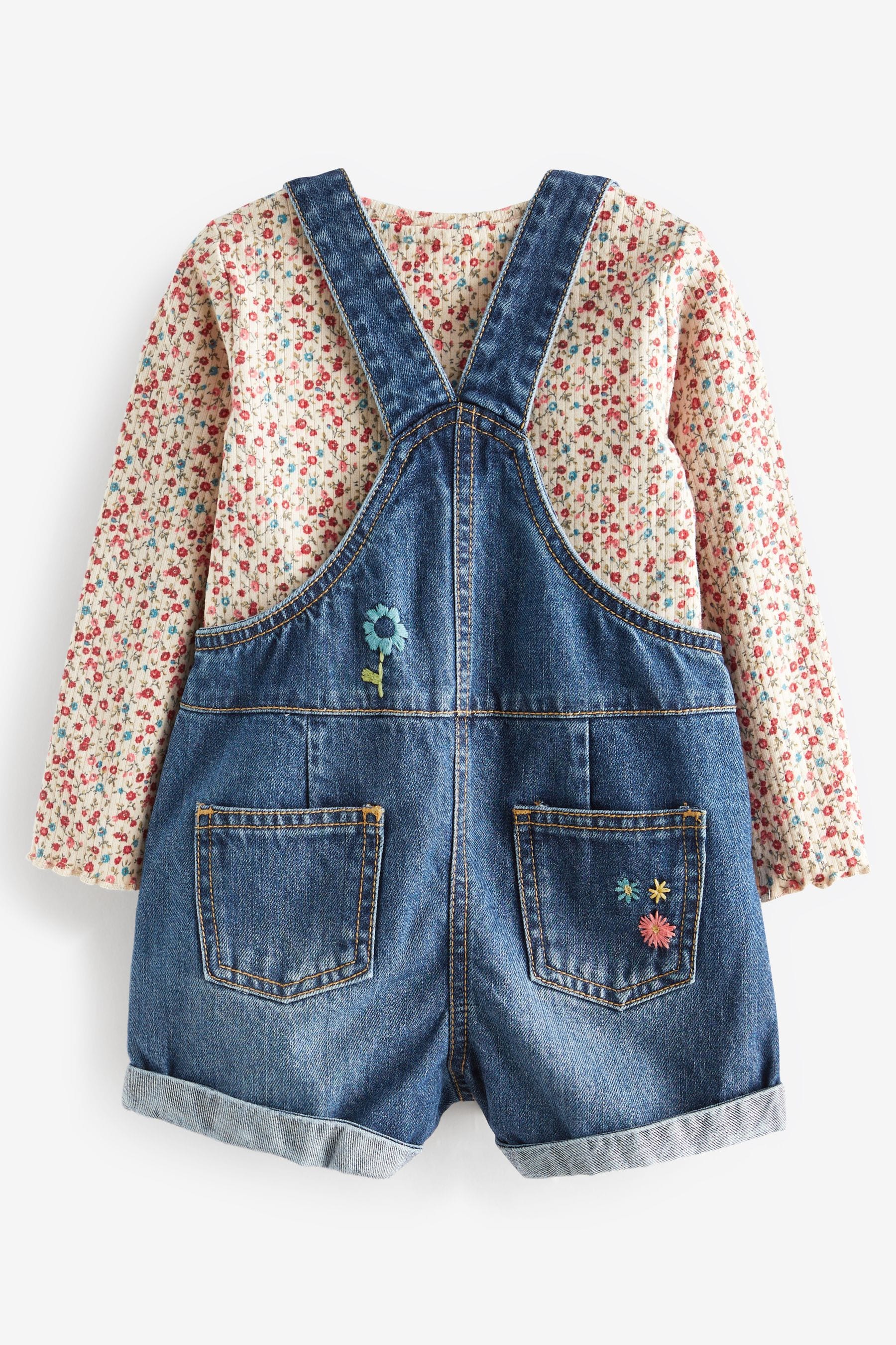 Denim Dungarees & Top 2 Piece Set (3mths-7yrs)