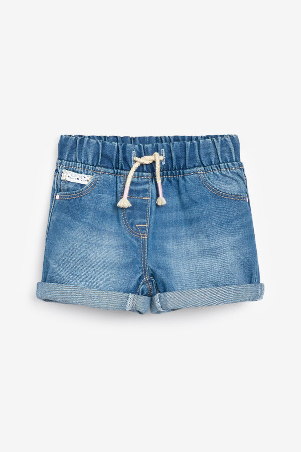 Blue Denim Pull-On Shorts (3mths-10yrs)