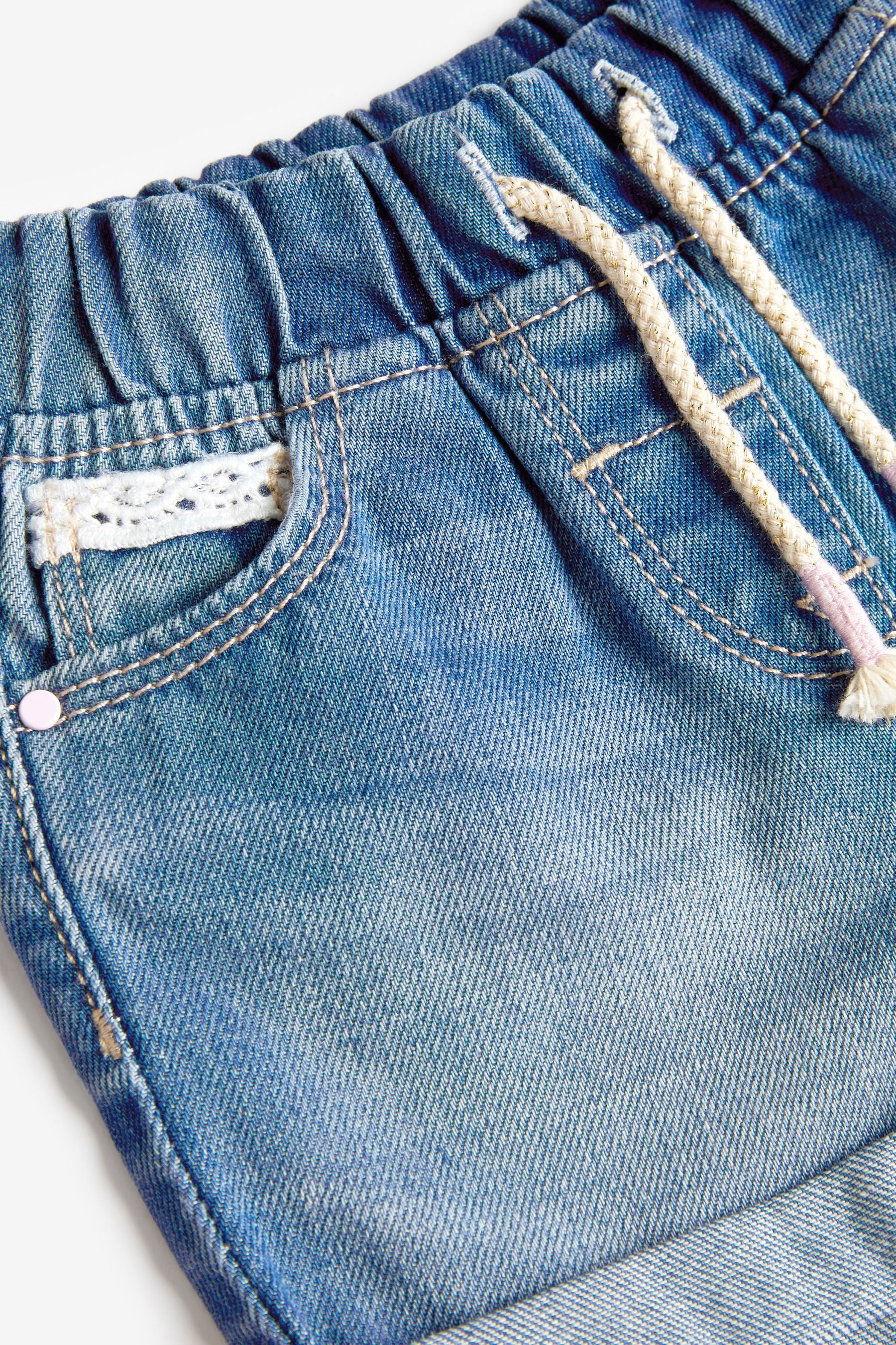 Blue Denim Pull-On Shorts (3mths-10yrs)