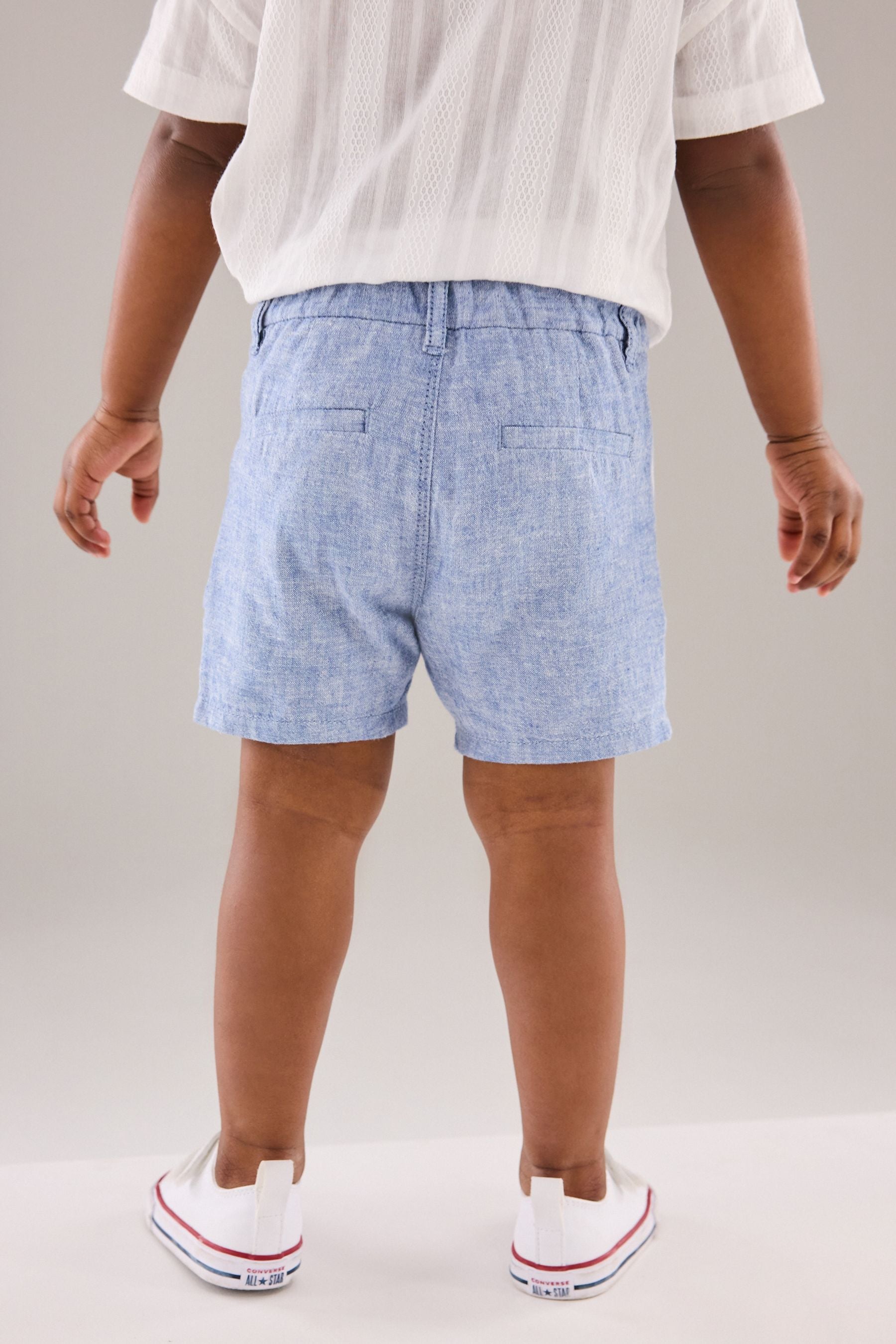 Chambray Blue Chinos Shorts (3mths-7yrs)