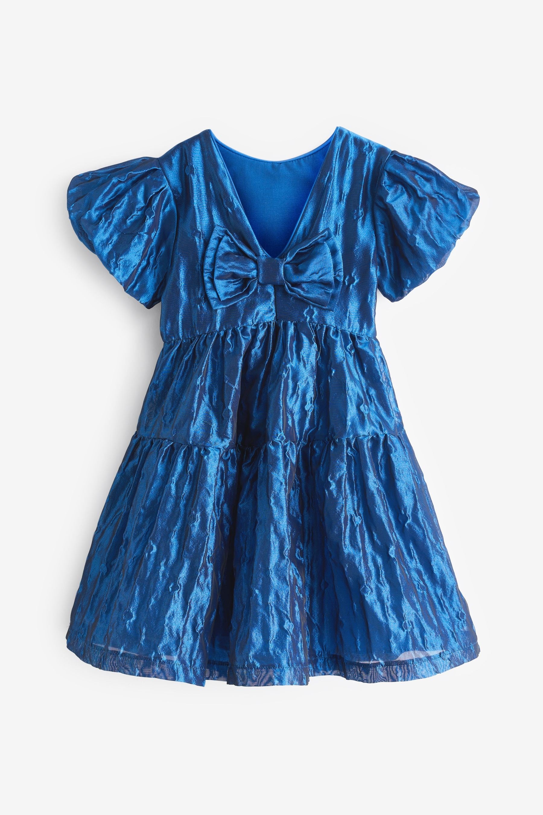 Baker by Ted Baker Blue Cloque Dress