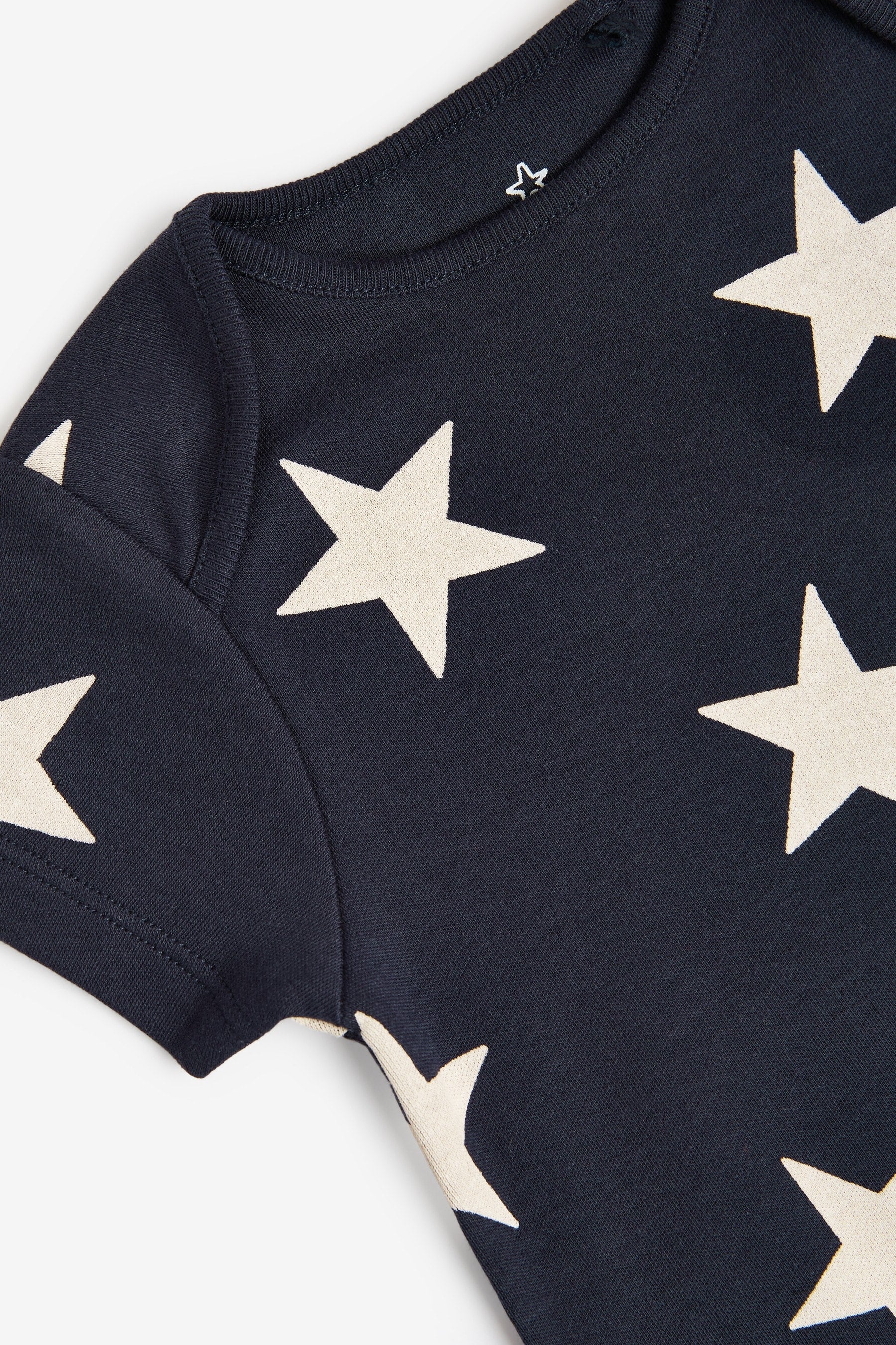 Navy Star Short Sleeve Bodysuits 3 Pack