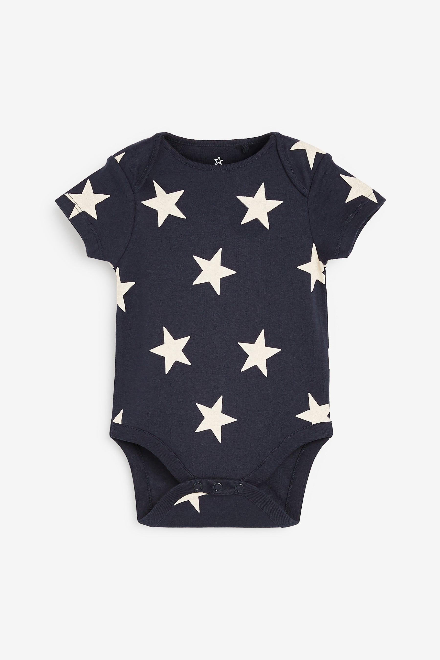 Navy Star Short Sleeve Bodysuits 3 Pack