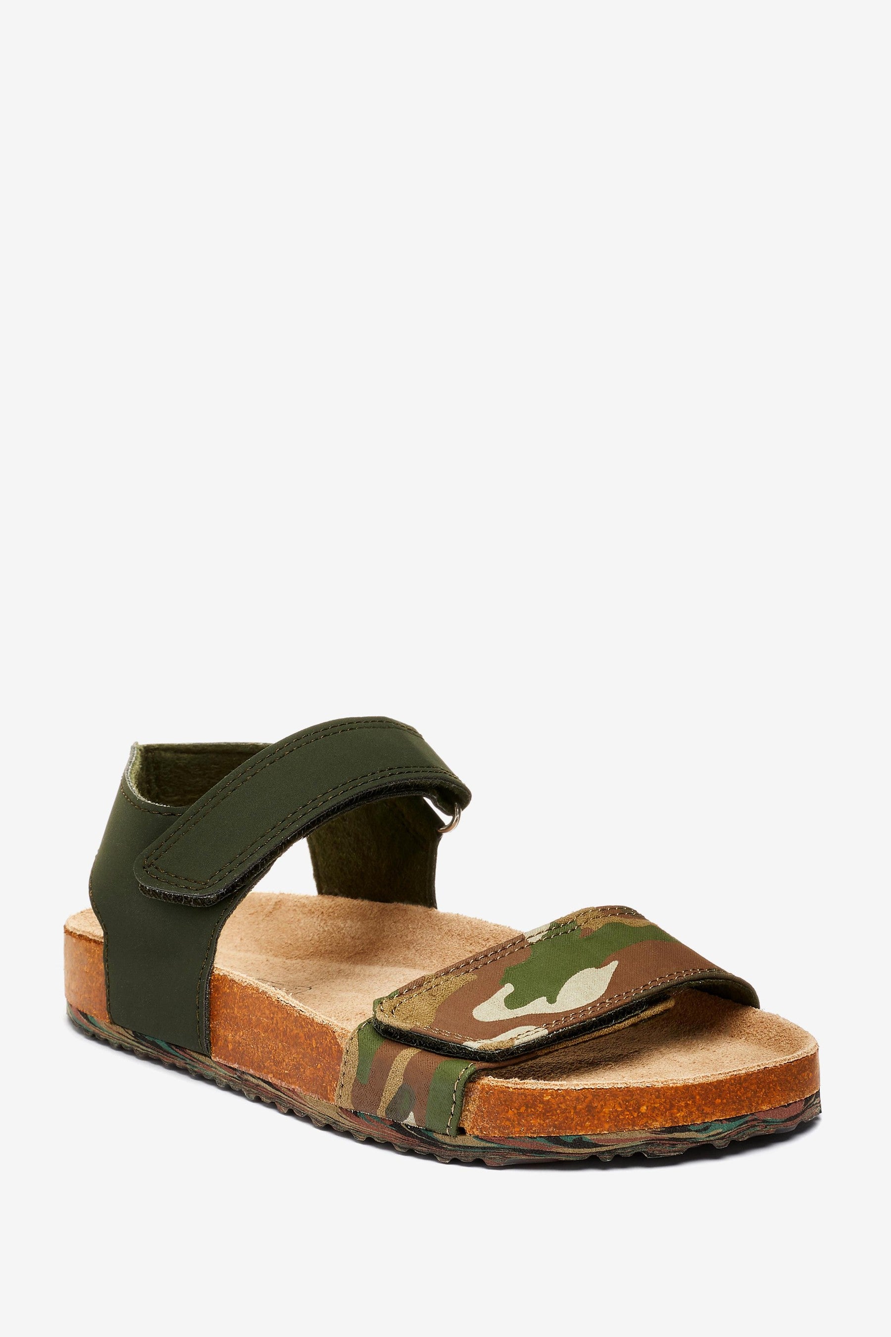 Khaki Camo Corkbed Comfort Sandals