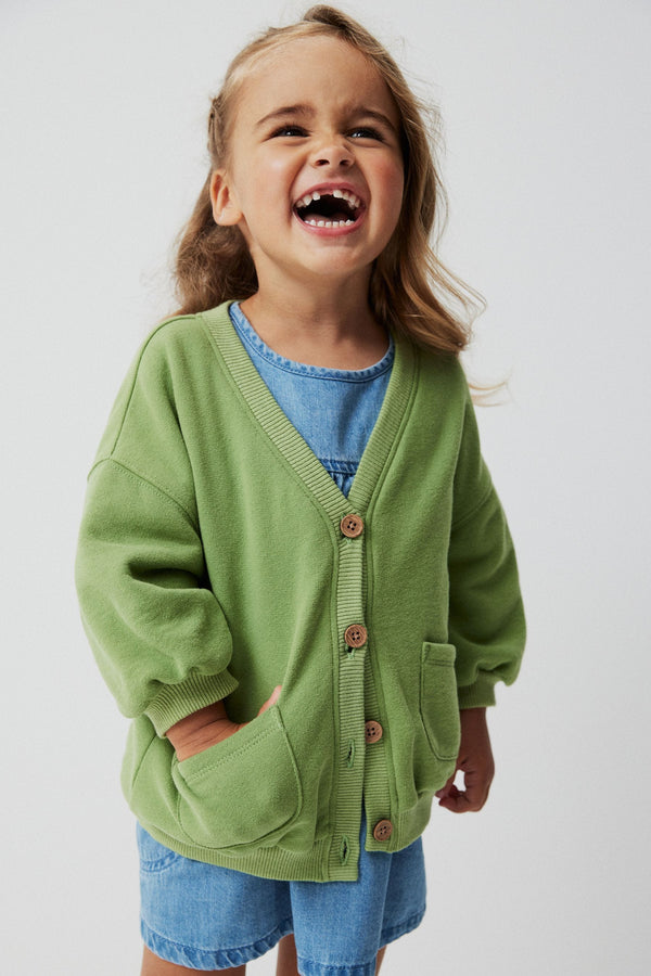 Green Cardigan (3mths-7yrs)