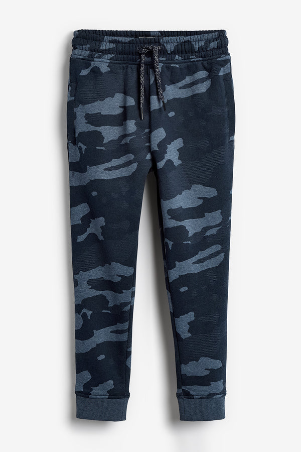 Blue Camo Cuffed Joggers (3-17yrs)