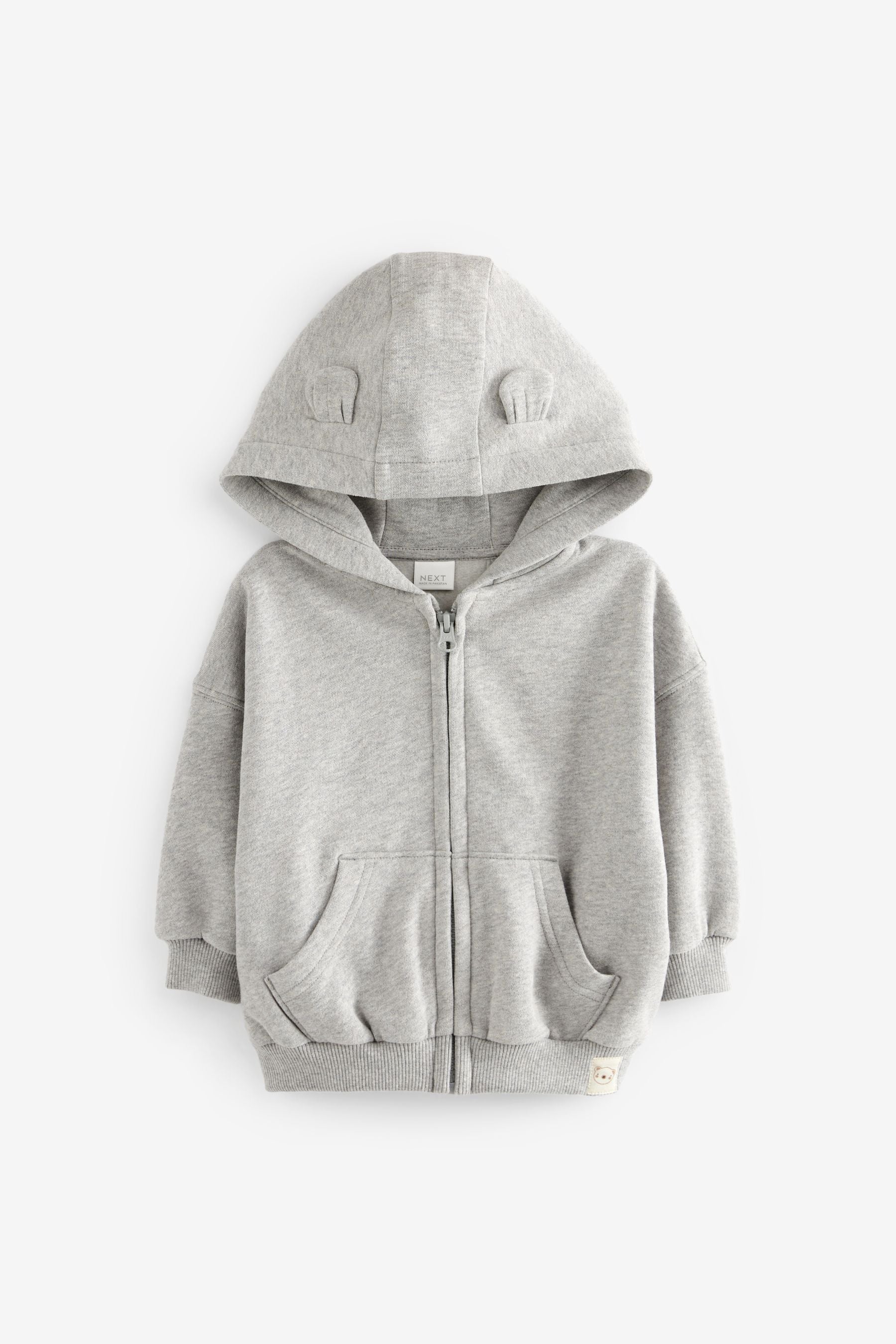 Grey Zip Through Hoodie (3mths-7yrs)