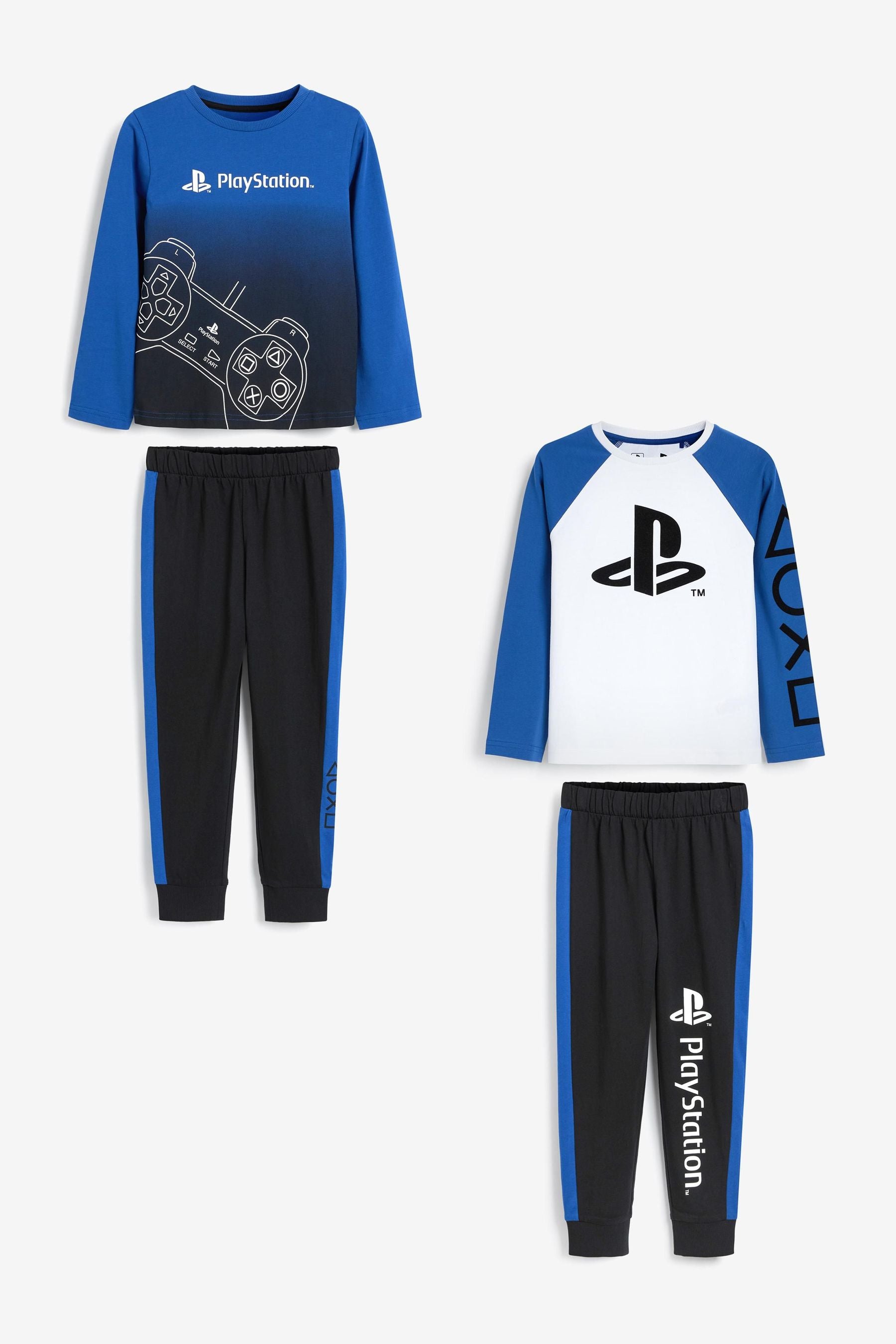 Blue Playstation 2 Pack Pyjamas (3-16yrs)