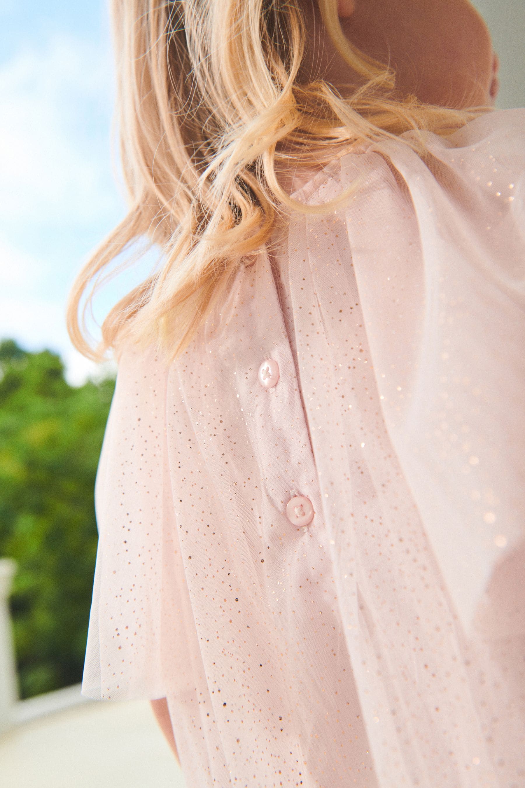 Pale Pink Sparkle Tulle Party Dress (3mths-10yrs)