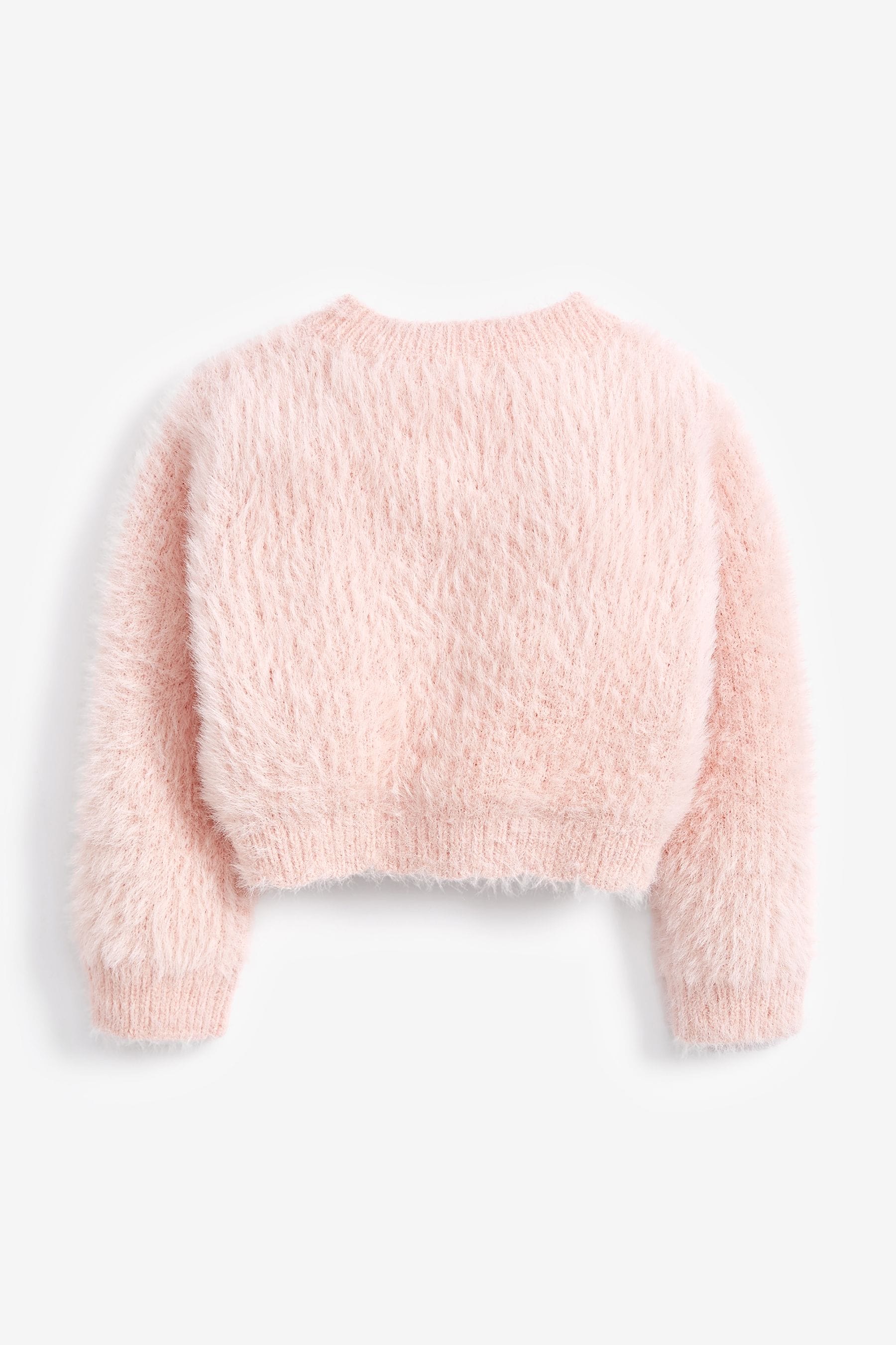 Pink Fluffy Shrug Cardigan (12mths-16yrs)