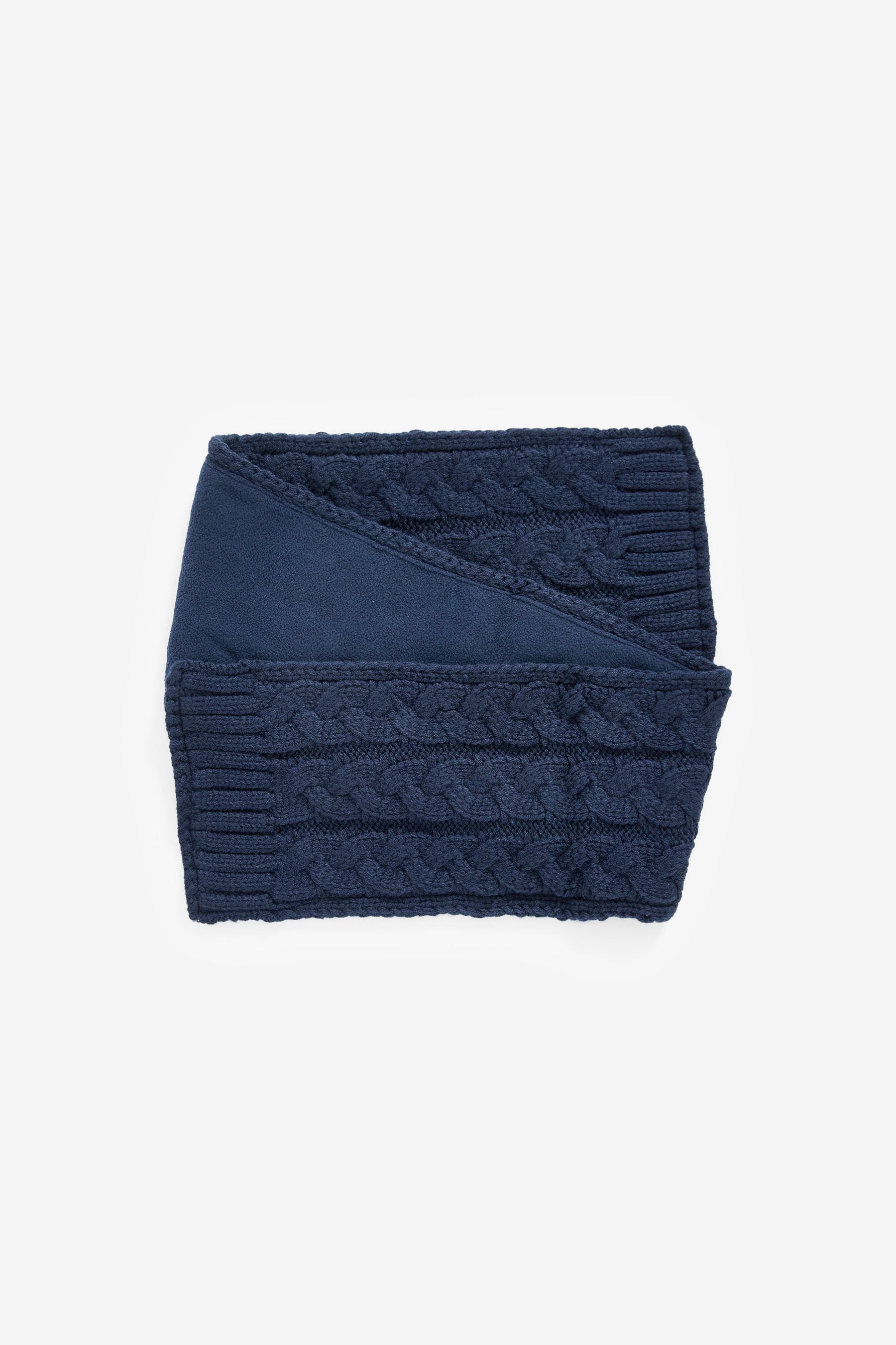 Navy Blue Knitted Hat, Gloves and Scarf 3 Piece Set (3-16yrs)