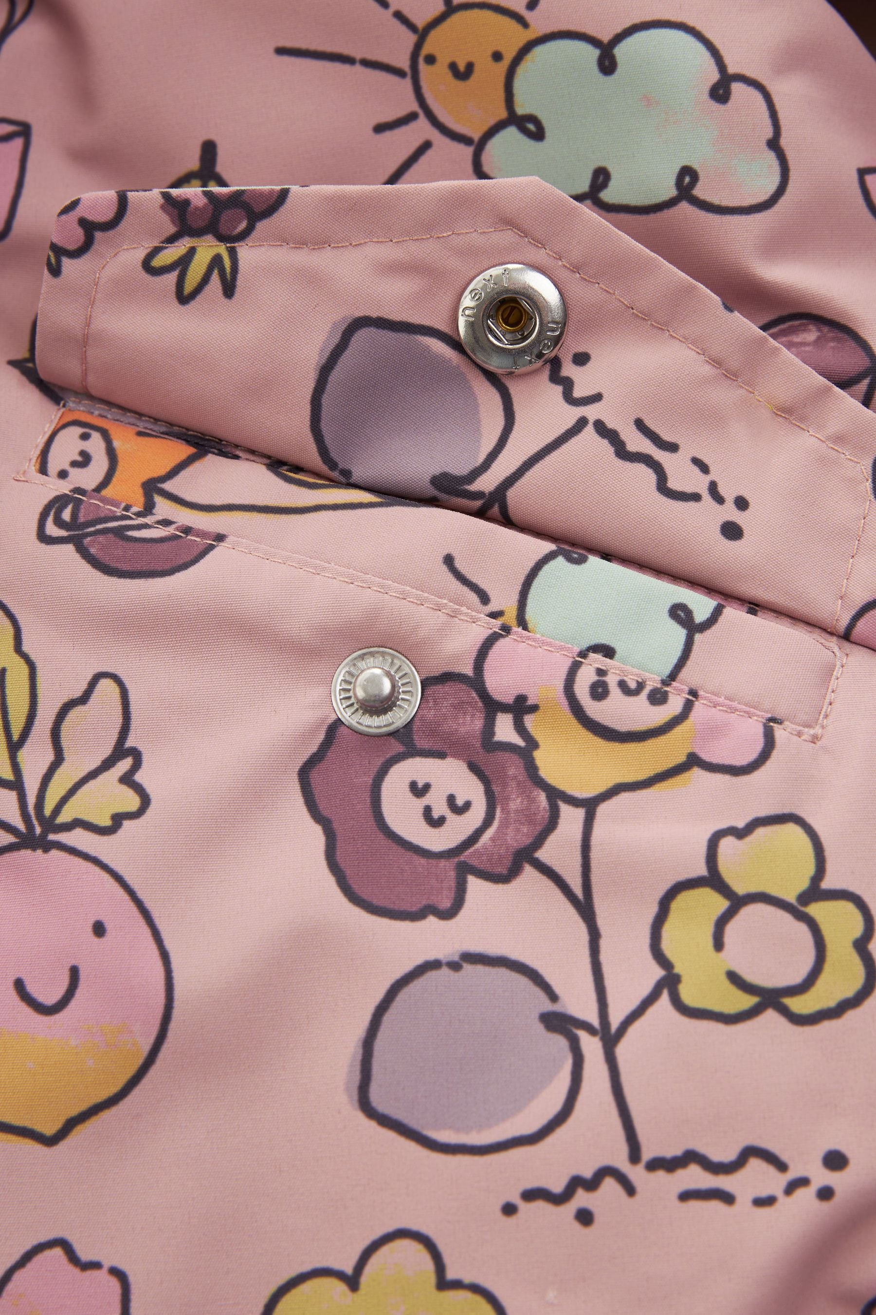 Pink Fruit Character Waterproof Coat (3mths-7yrs)