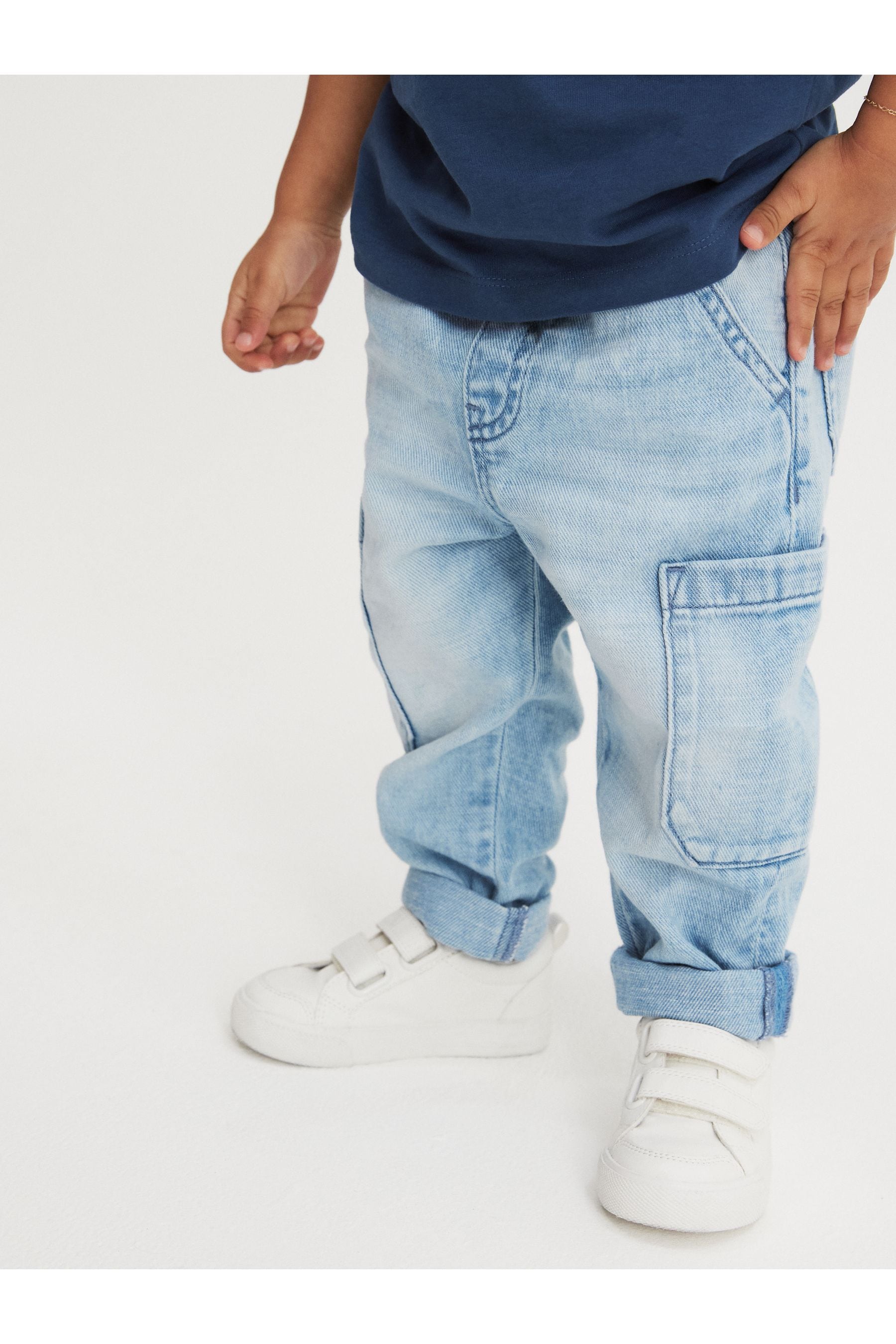 Light Blue Denim Utility Jeans (3mths-7yrs)