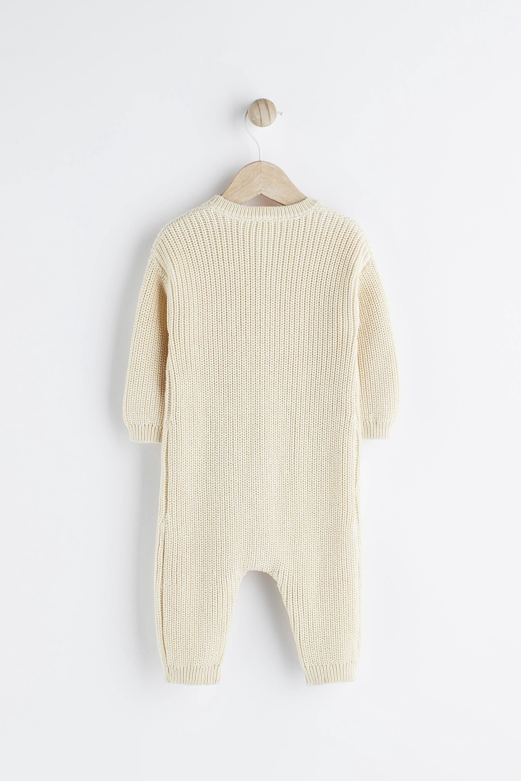 Cream Baby Knitted Romper (0mths-2yrs)