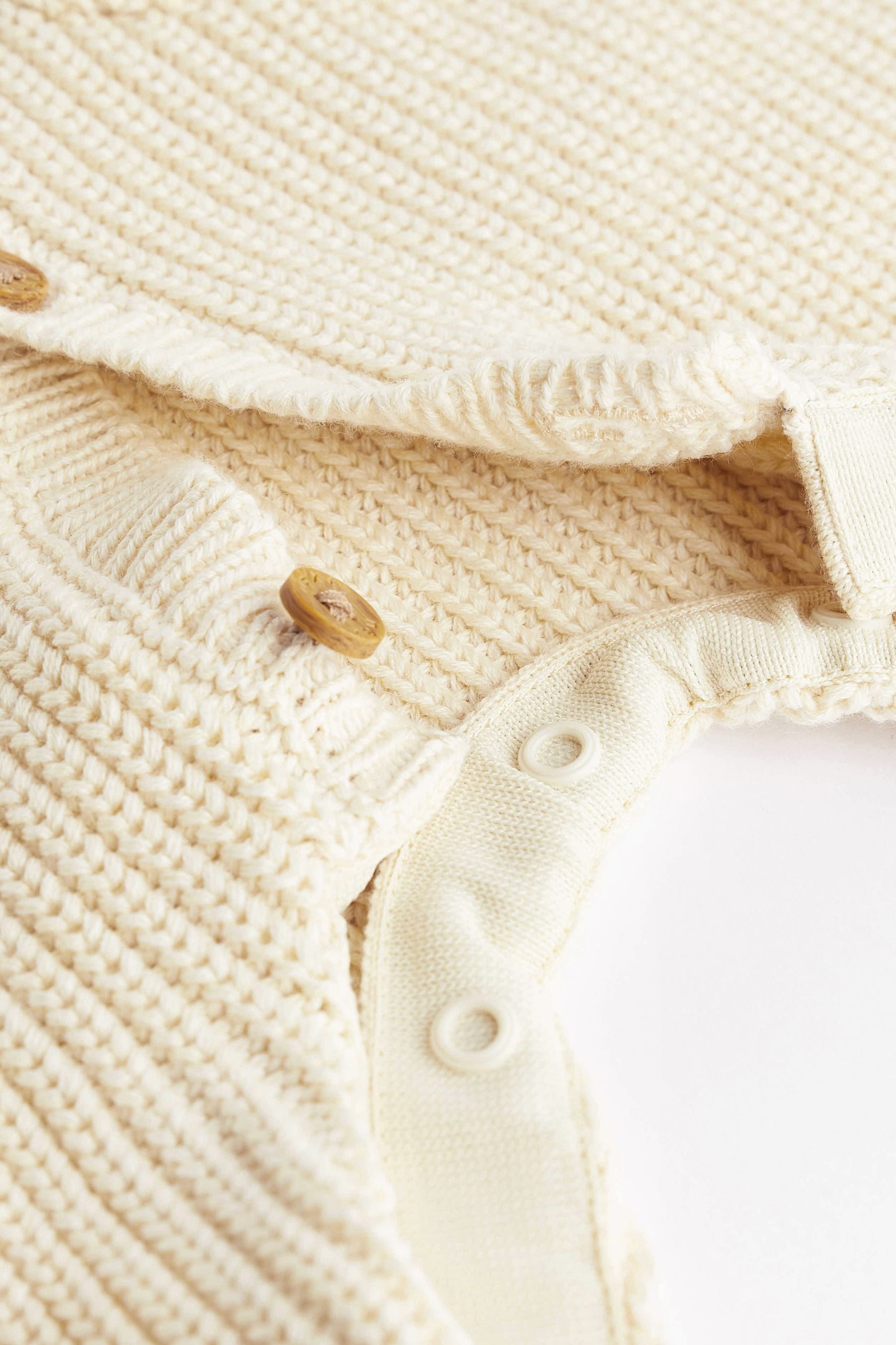 Cream Baby Knitted Romper (0mths-2yrs)