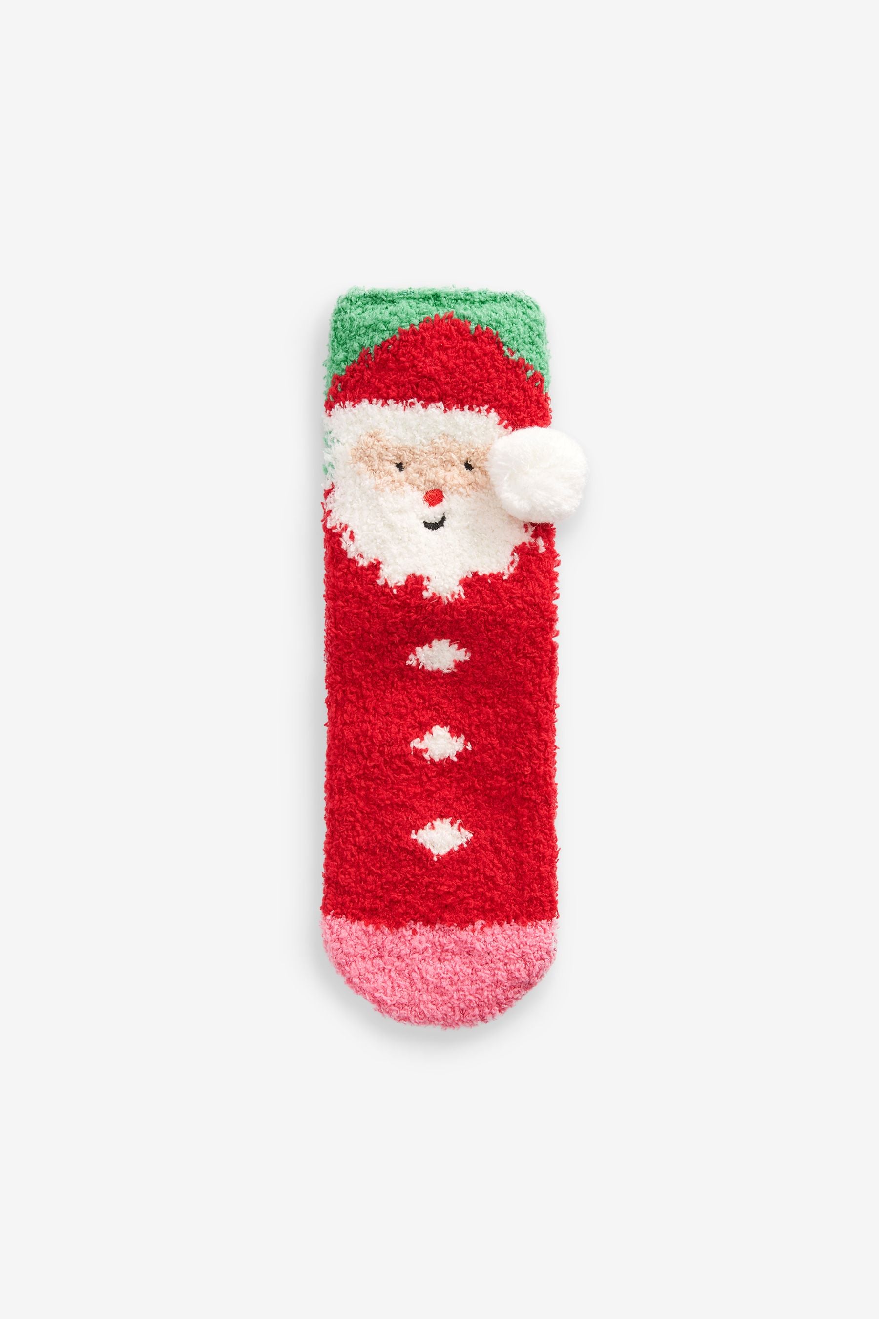 Red Santa Cosy Slippers Socks