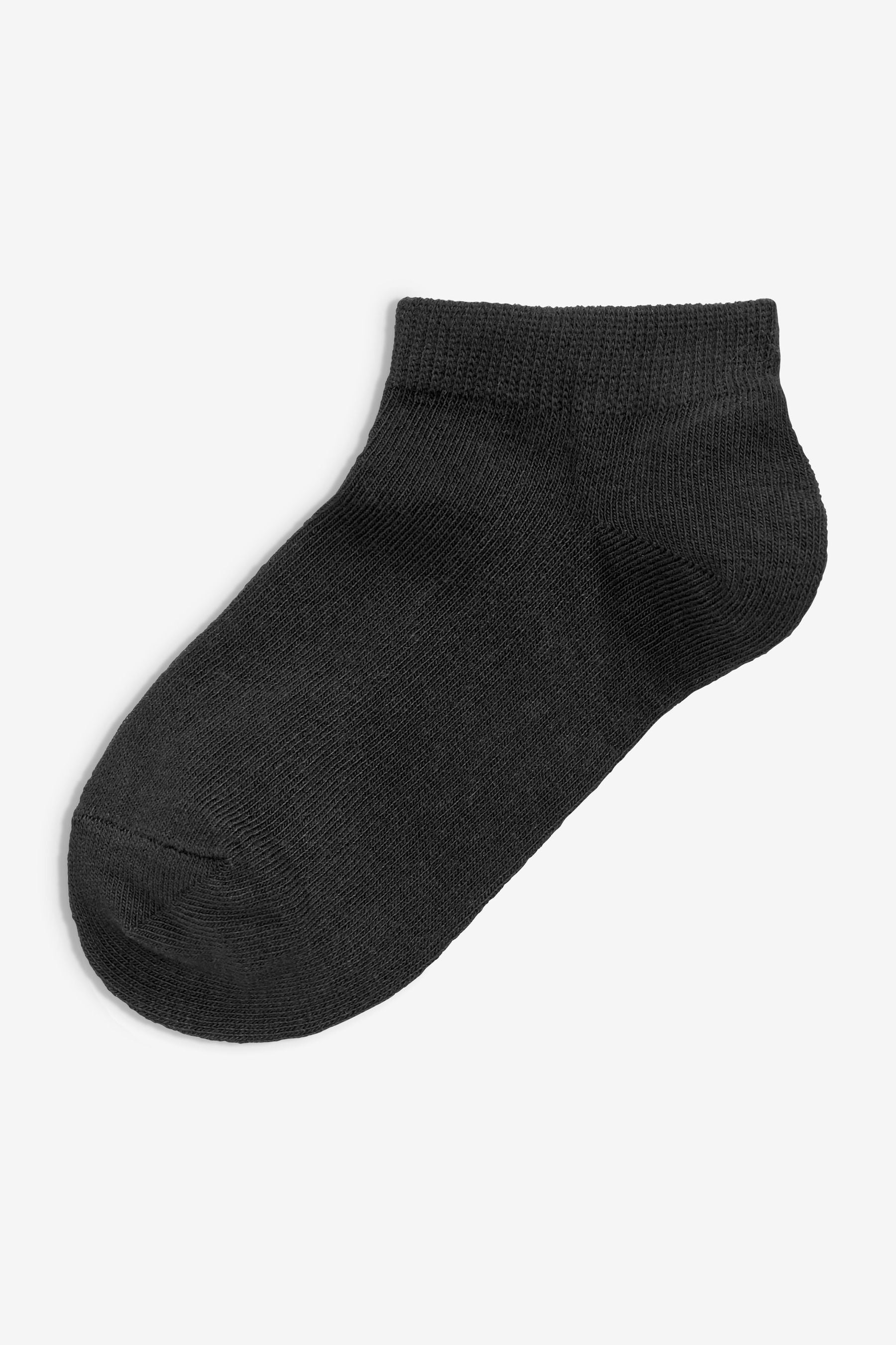 Black 5 Pack Cotton Rich Trainer Socks